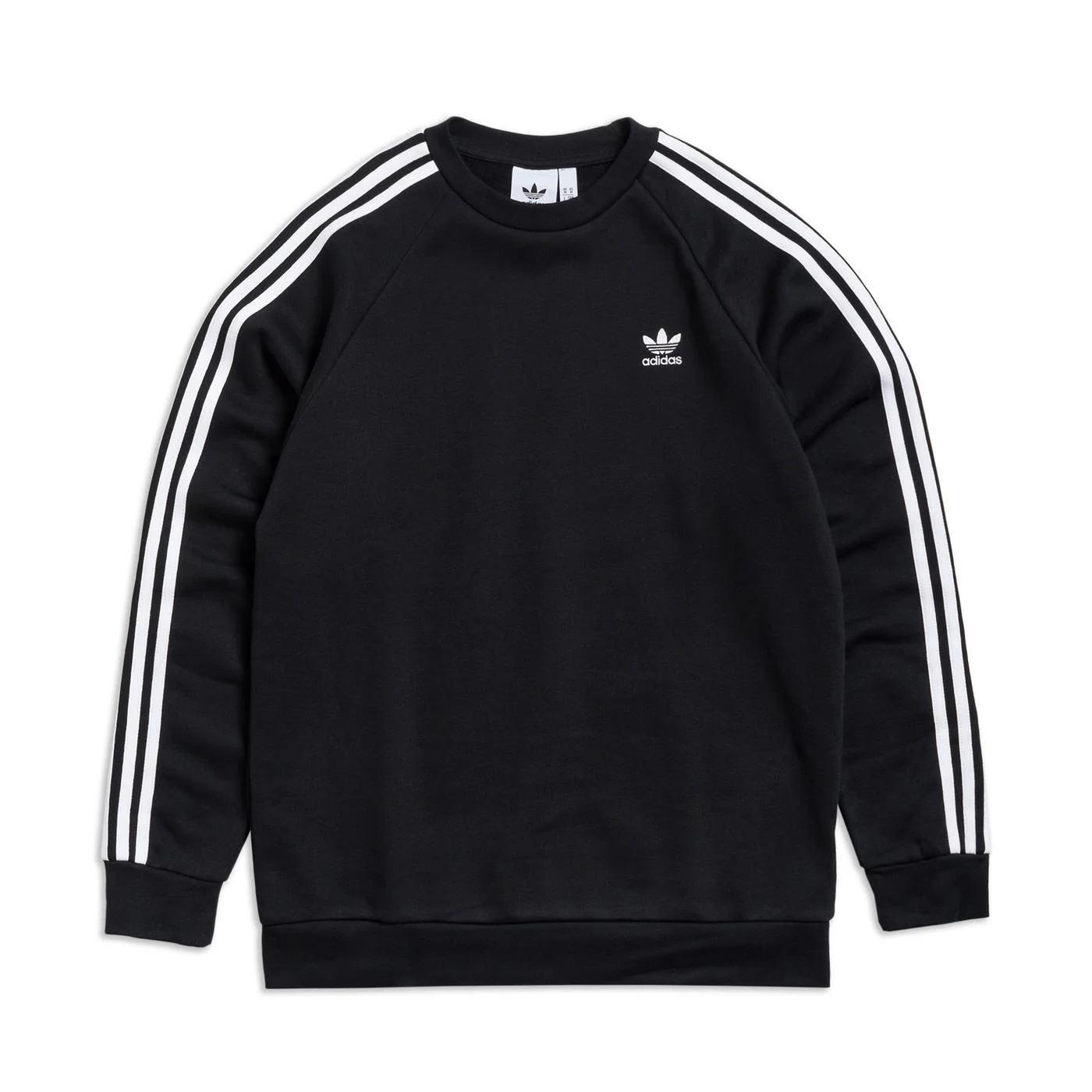 Adidas 3-Stripes Crew Sweat Black