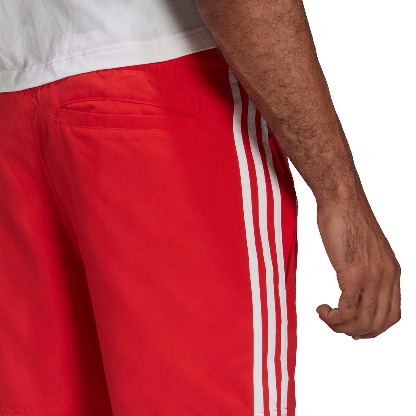 Adidas 3-Stripes Swimshort Vivid Red - Image 4