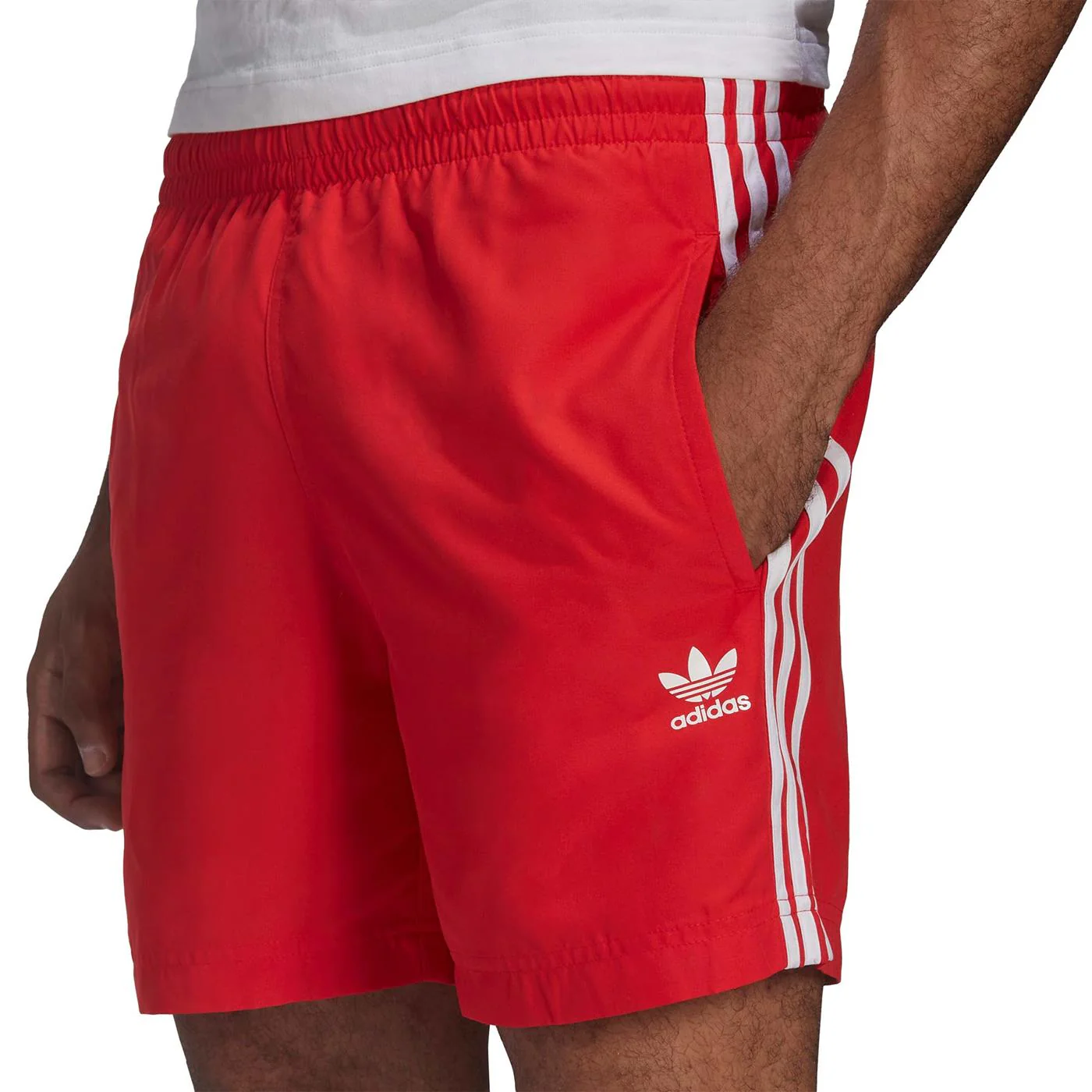Adidas 3-Stripes Swimshort Vivid Red - Image 5