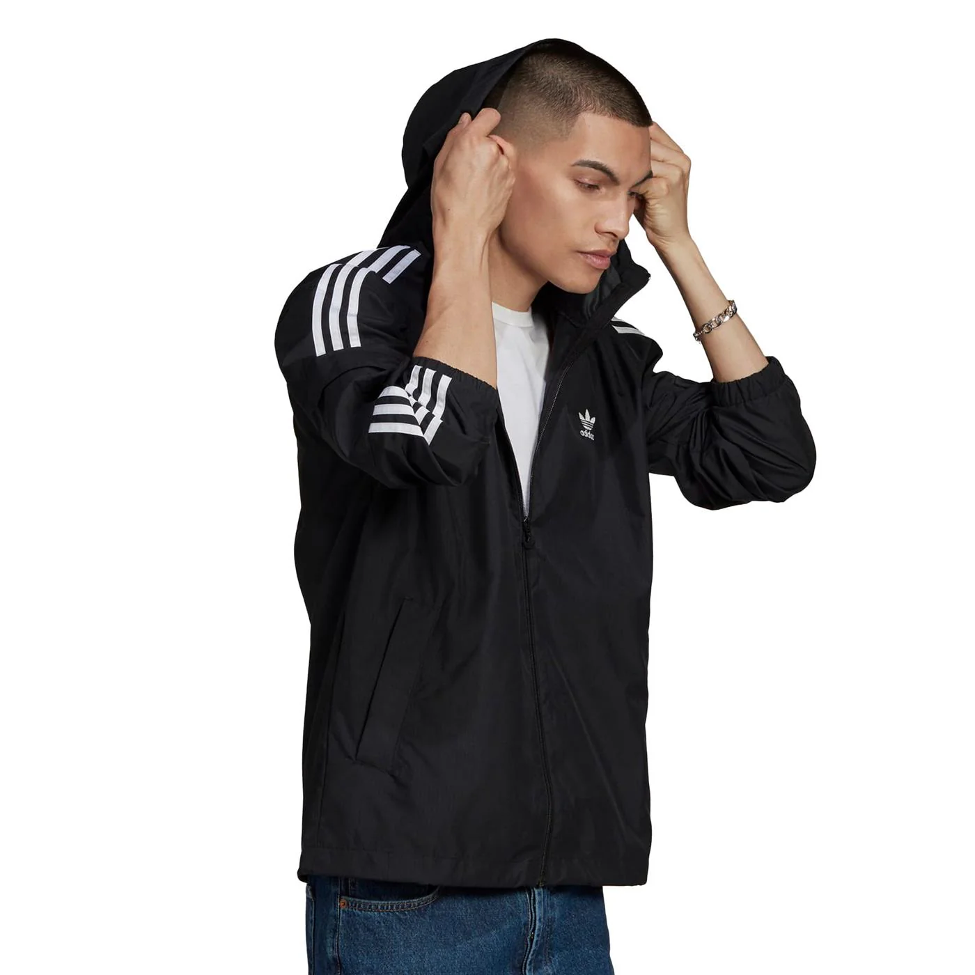 Adidas 3-Stripes WB FZ Black - Image 3