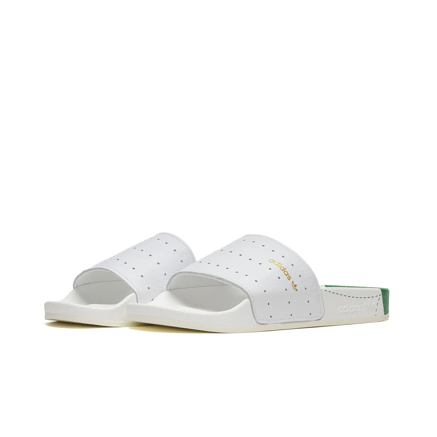 Adidas Adilette Ftwr White/Green/Ftwr White - Image 3