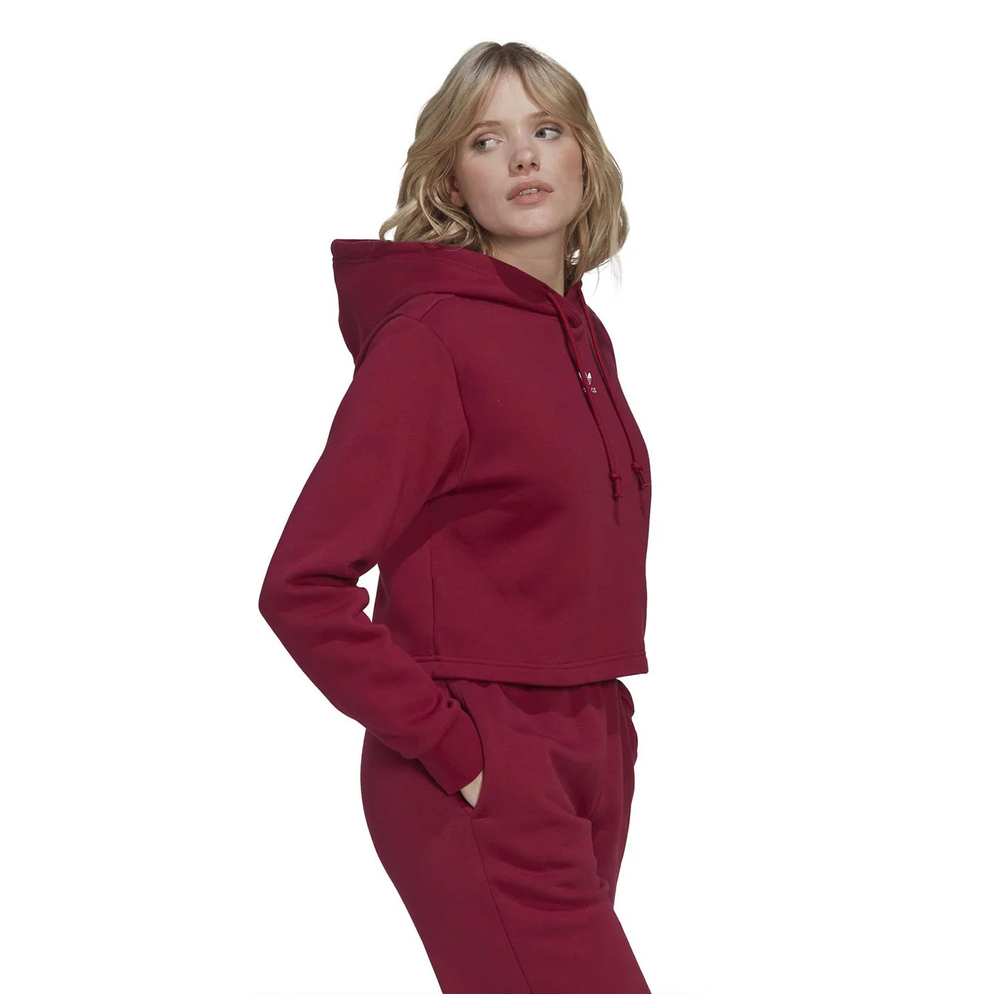 Adidas Hoodie Legacy Burgundy - Image 2