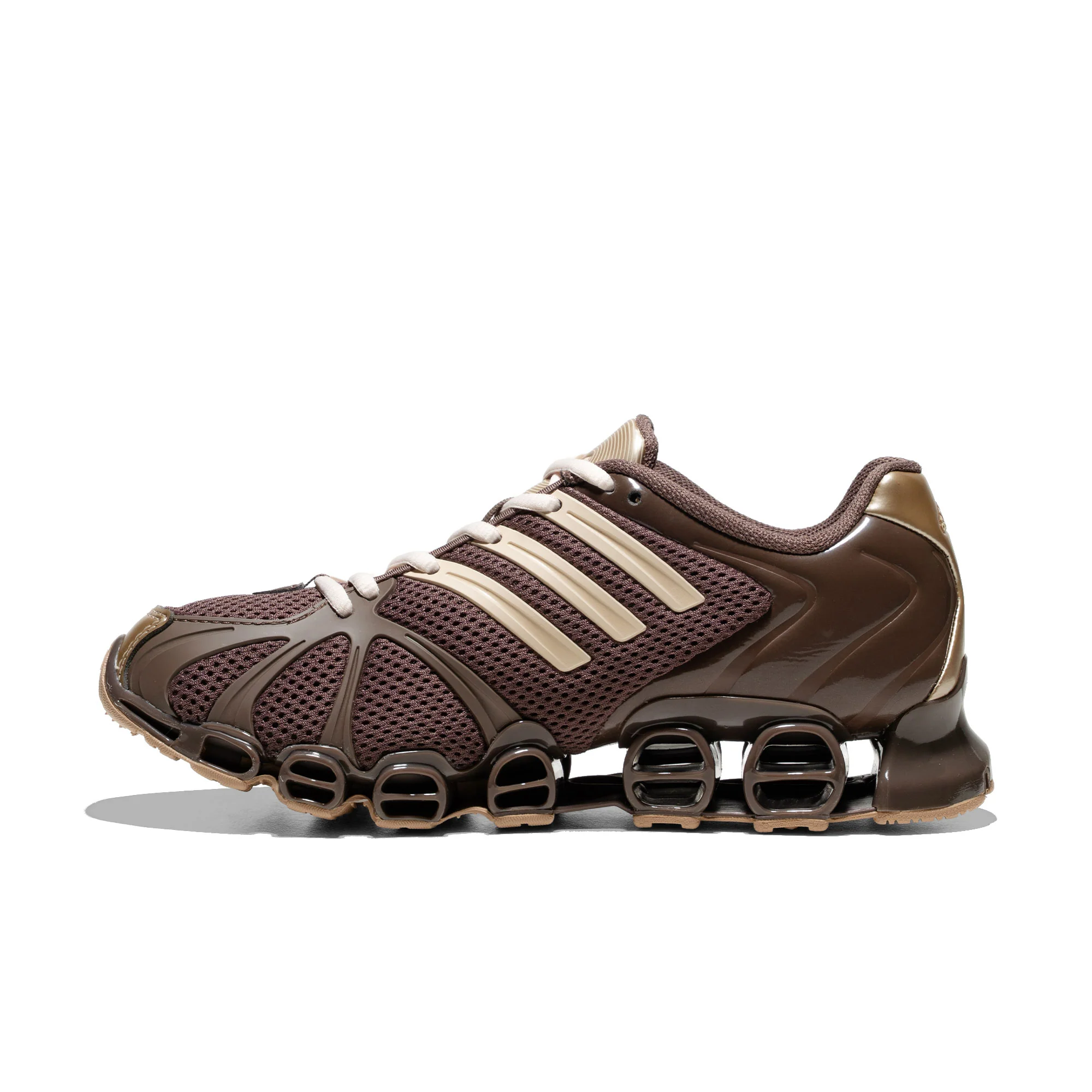Adidas Mega Ghostride W Earth Strata/Wonder White/Gold - Image 3