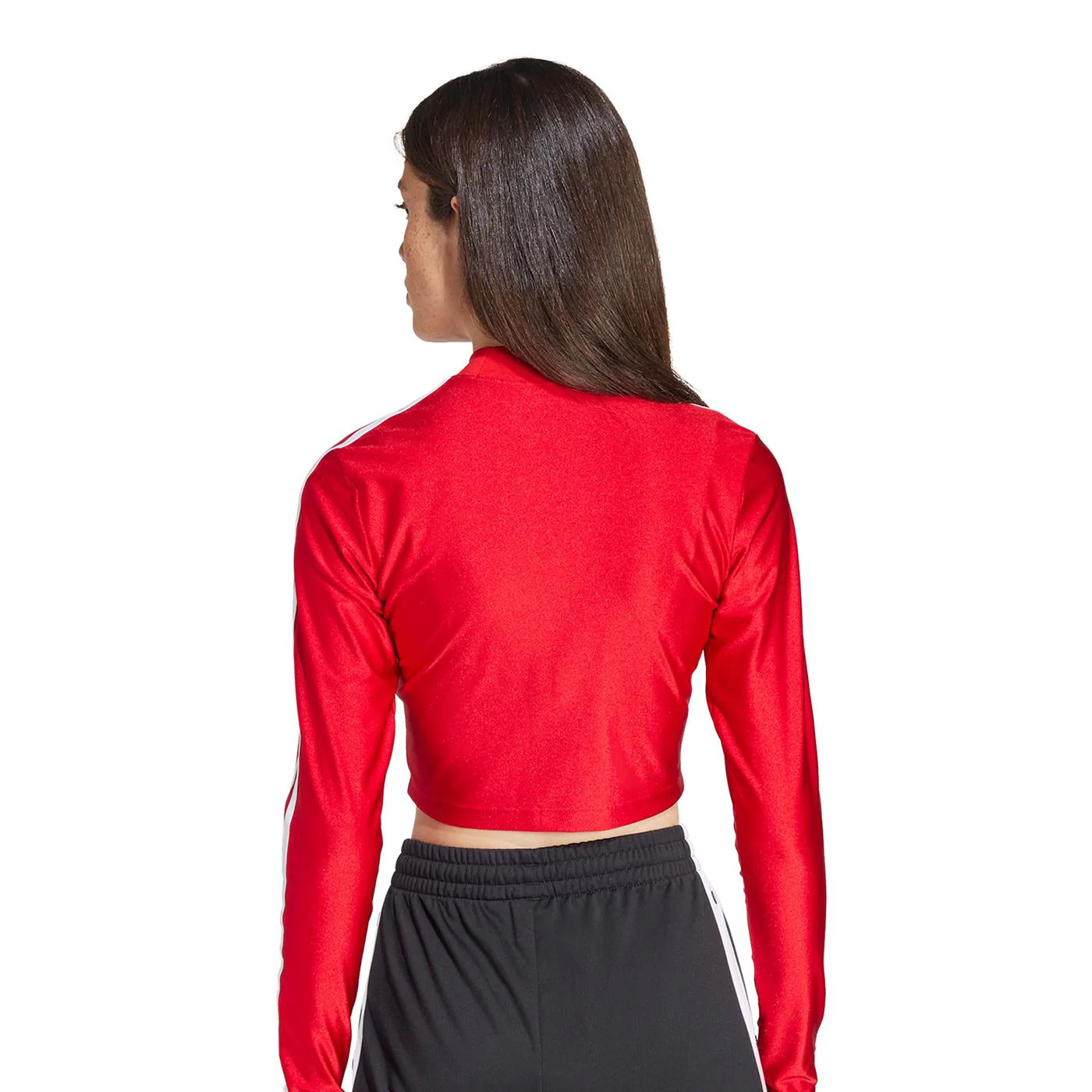 Adidas Originals 3 S Cropped LS Better Scarlet - Image 2