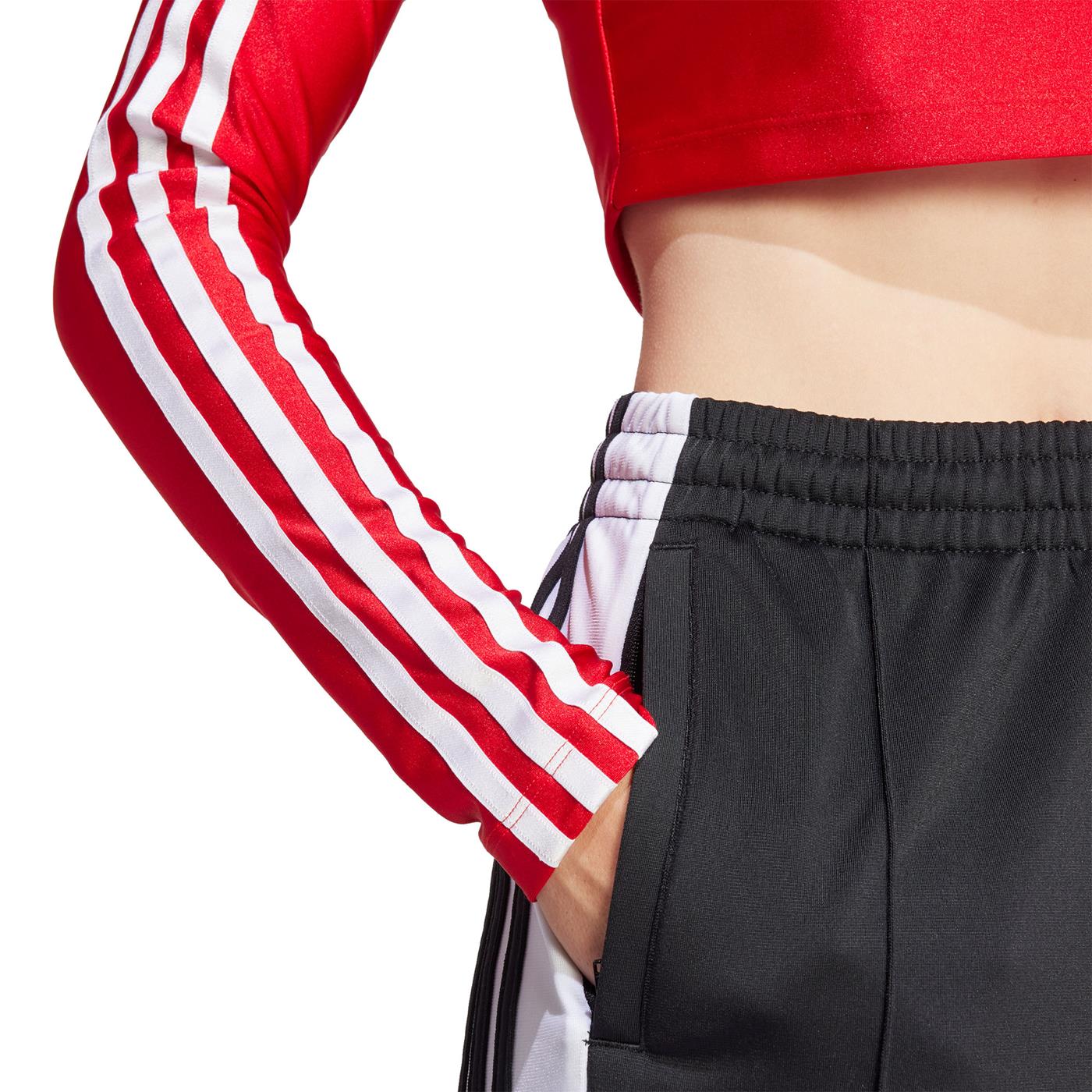 Adidas Originals 3 S Cropped LS Better Scarlet - Image 4