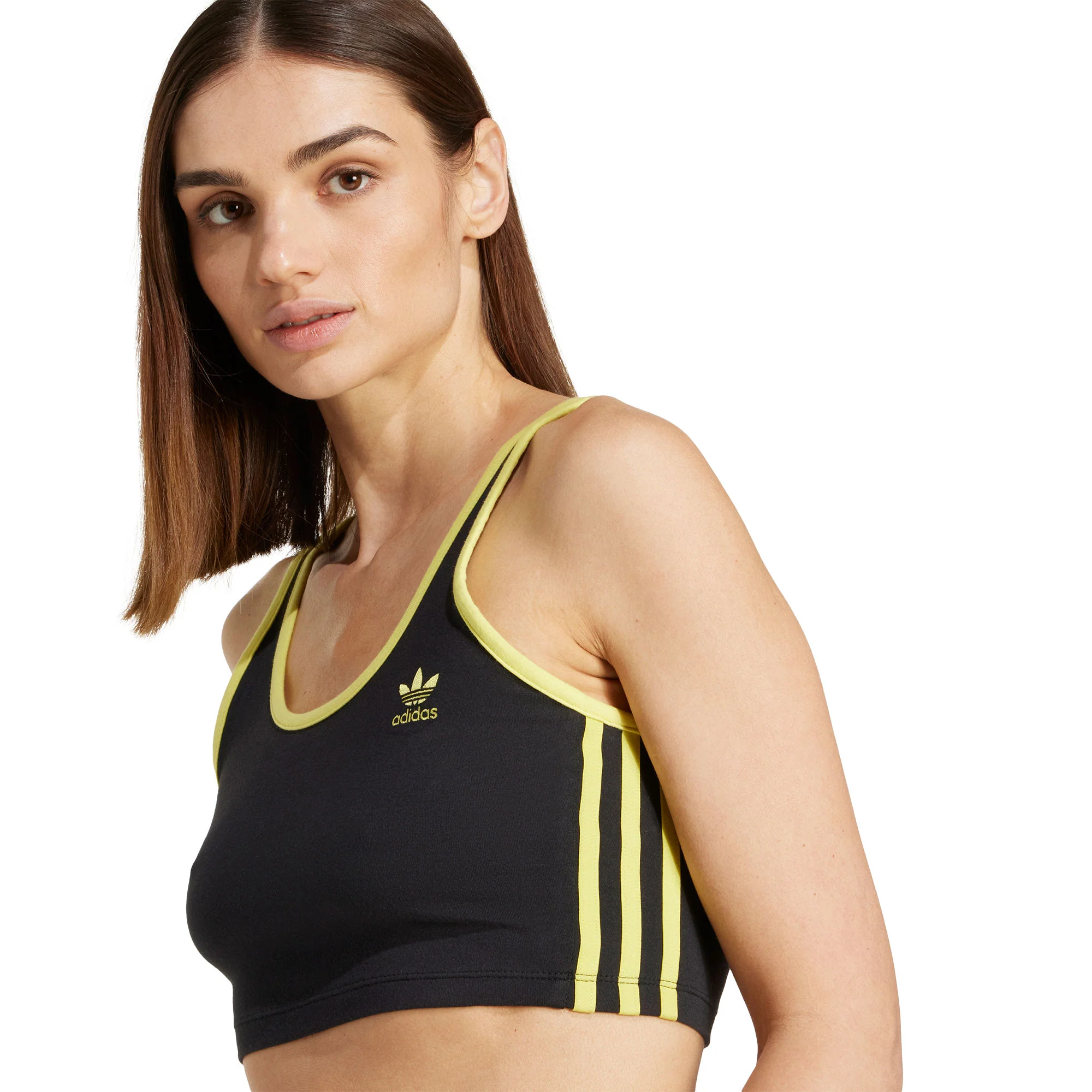 Adidas Originals 3S Bra Top Black/Pure Sulfur - Image 3