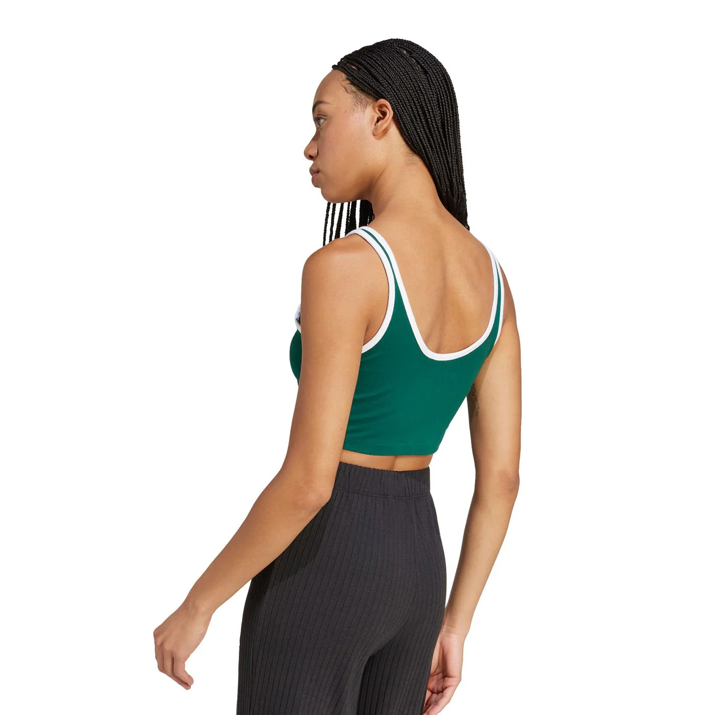 Adidas Originals 3S Bra Top Collegiate Green - Image 2