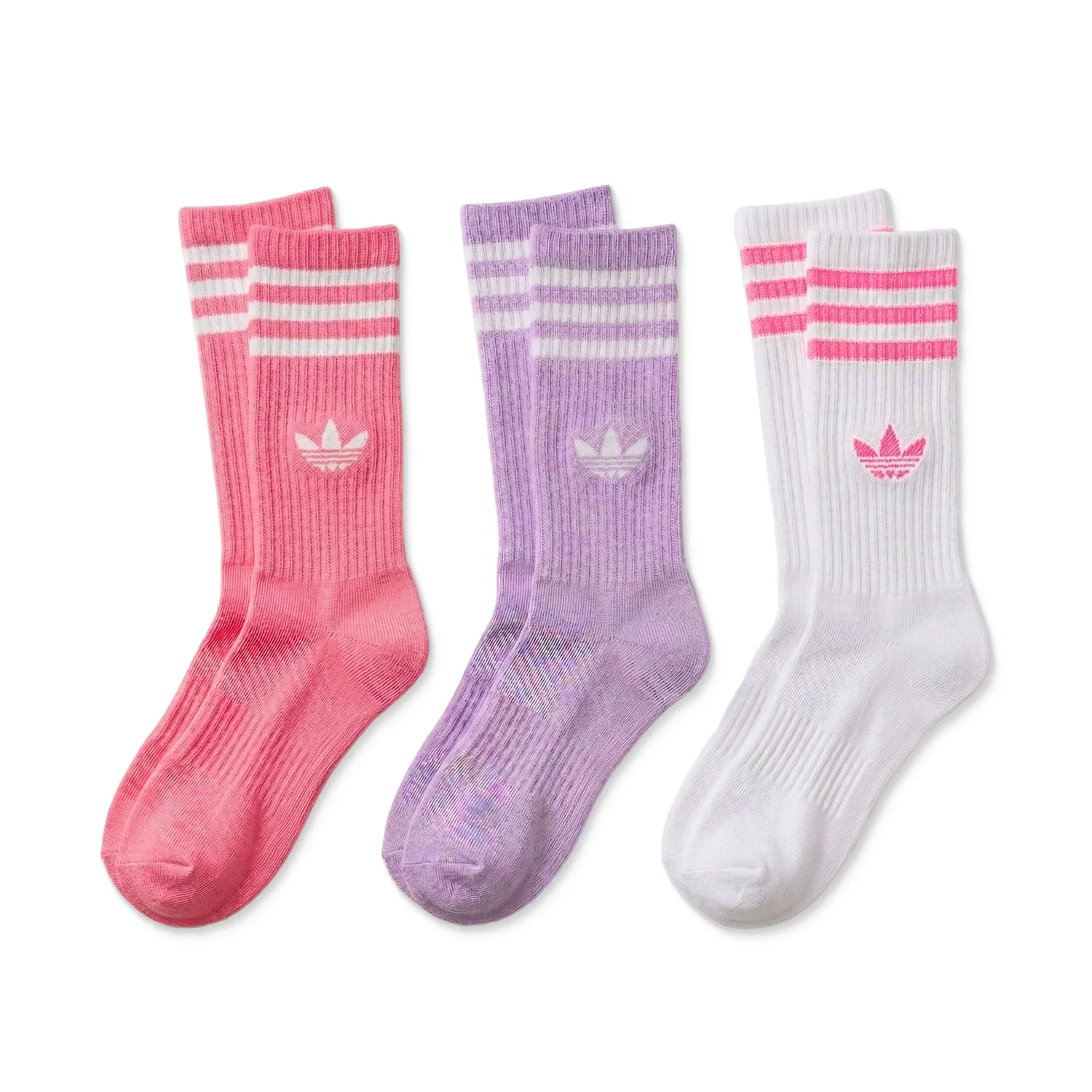 Adidas Originals 3S Crew S 6P Kids White/Pink Fusion/Plum