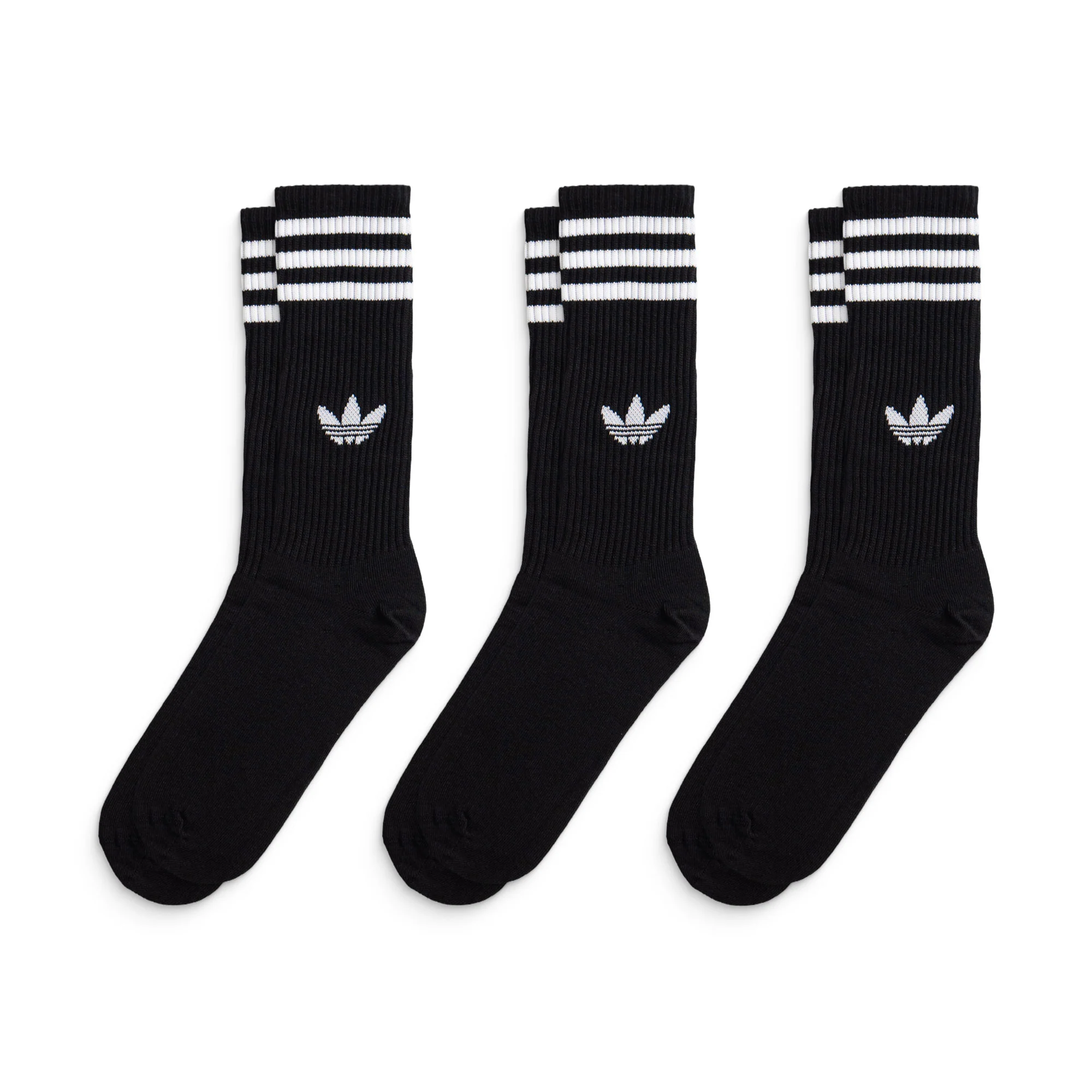Adidas Originals 3S High Crew S 3Pairs Black/Black/Black