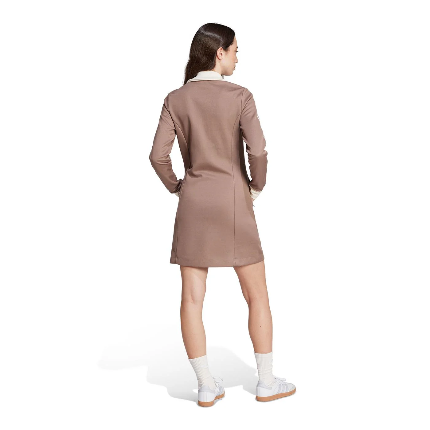 Adidas Originals 3S Track Dress Trace Brown - Image 2