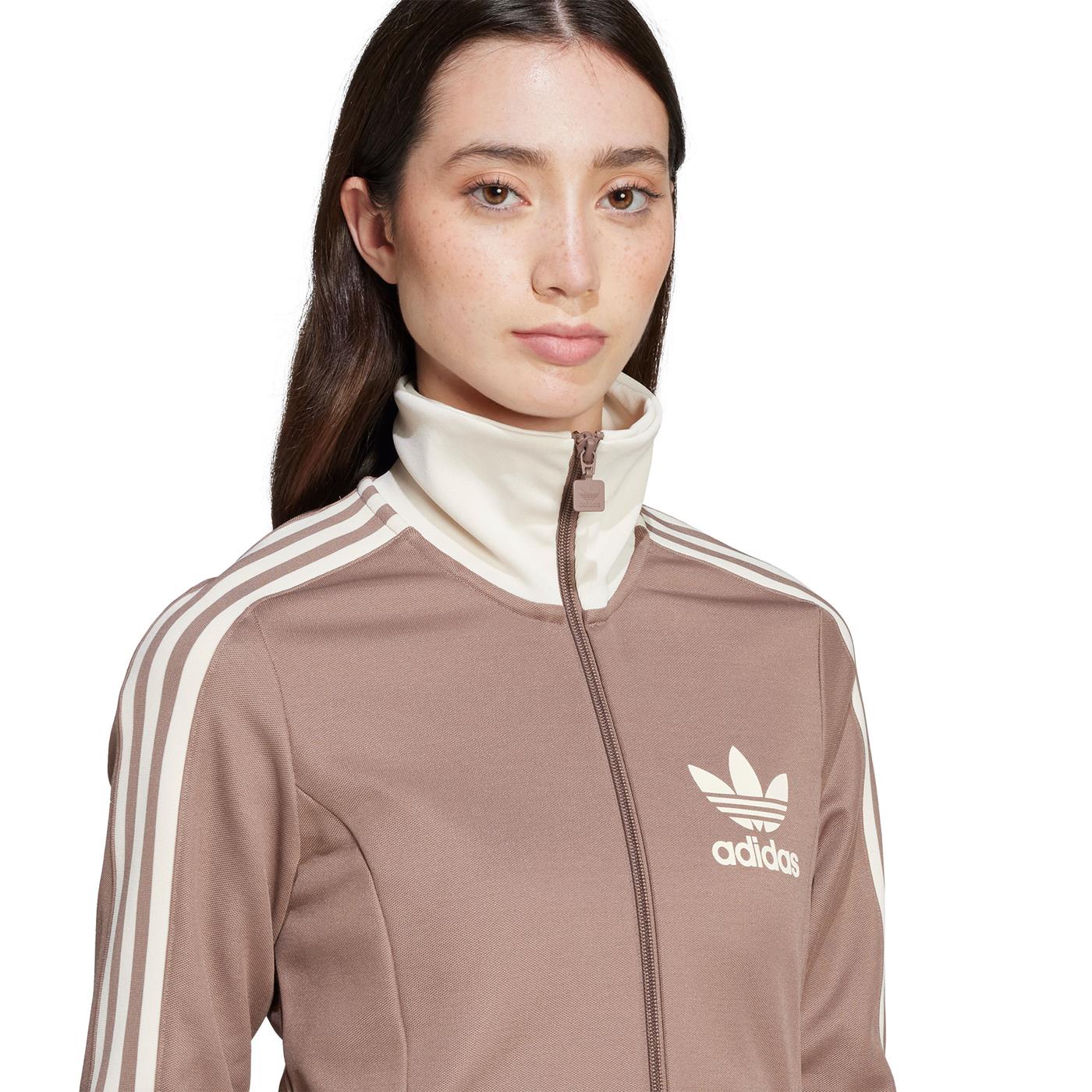Adidas Originals 3S Track Dress Trace Brown - Image 3