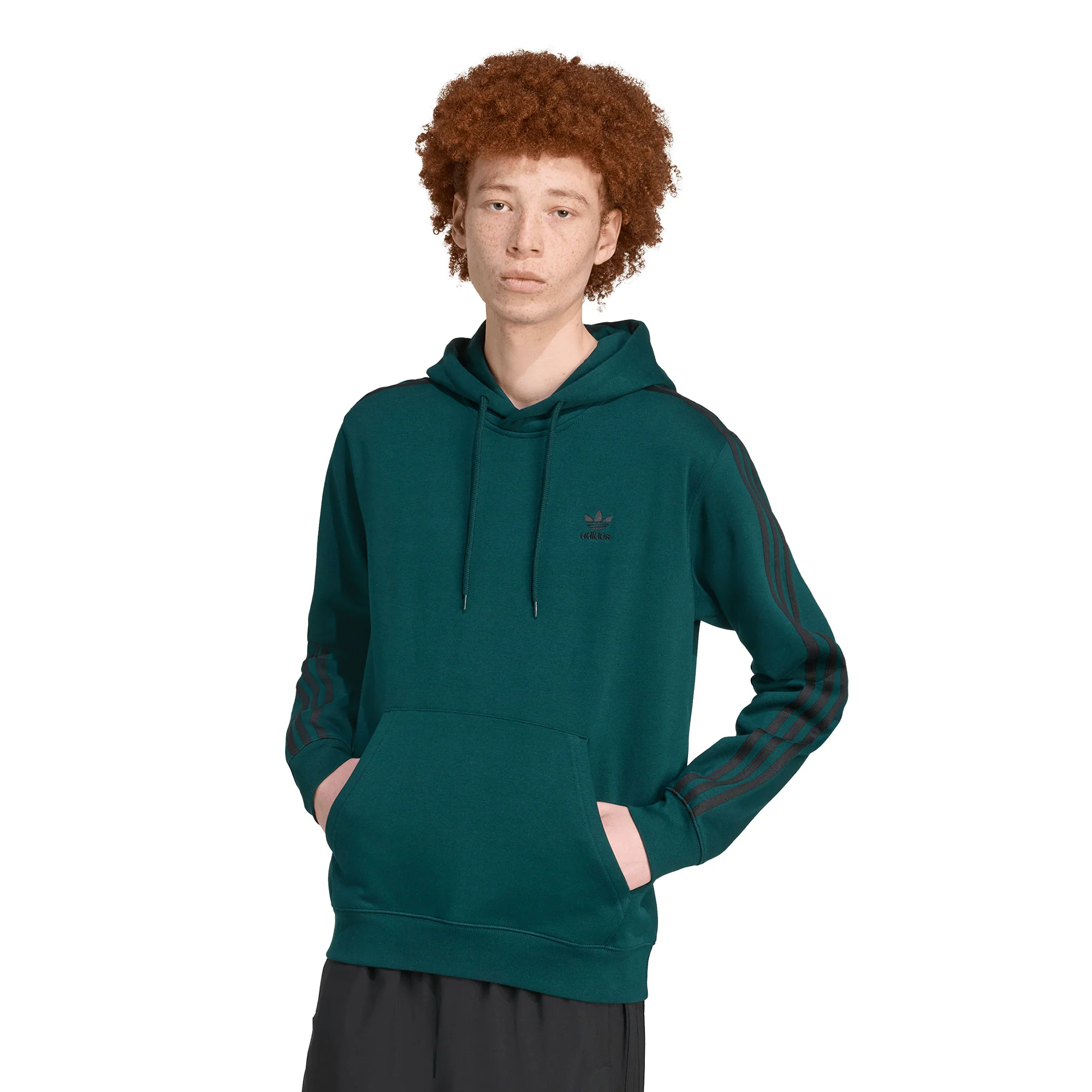 Adidas Originals 3-Stripes Hoody Aurora Ivy/Black