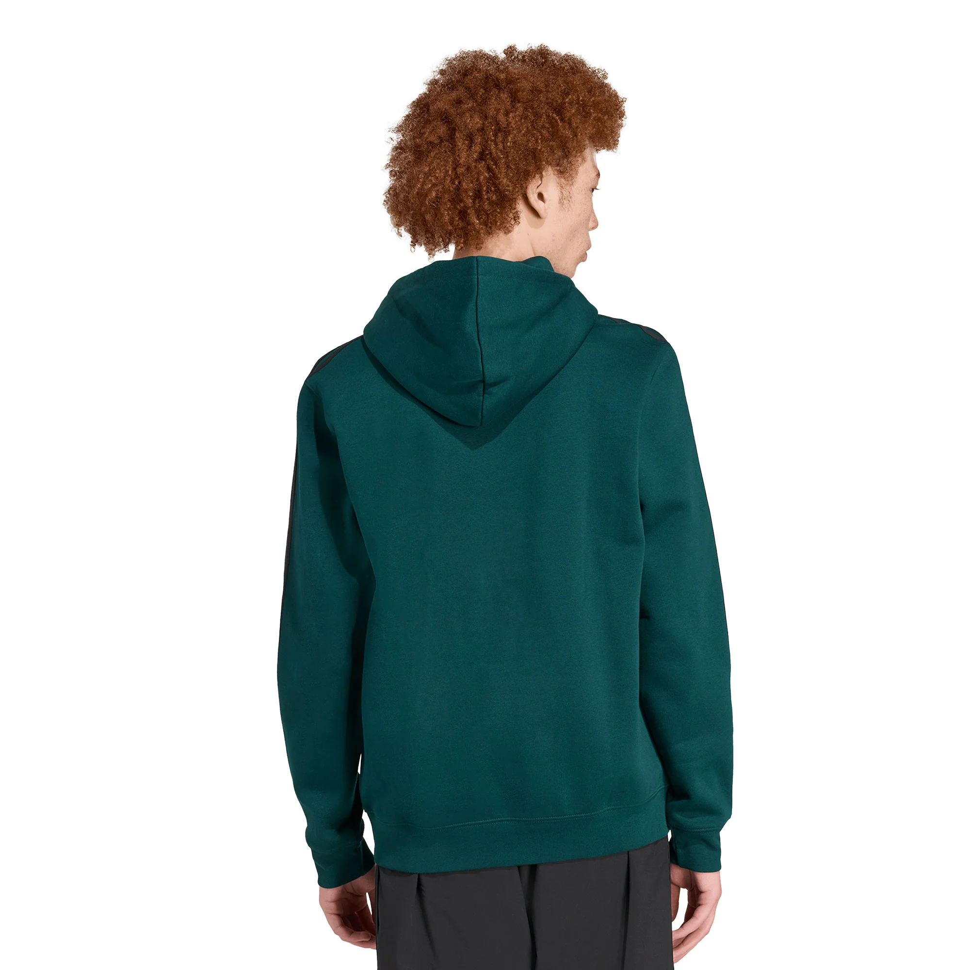 Adidas Originals 3-Stripes Hoody Aurora Ivy/Black - Image 2