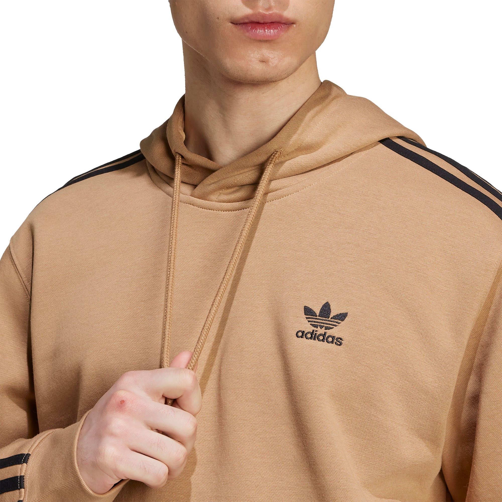 Adidas Originals 3-Stripes Hoody Cardboard/Black - Image 3