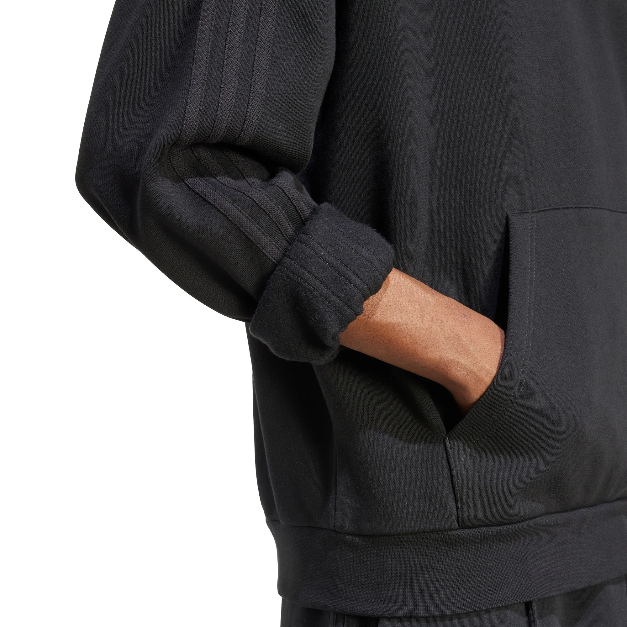 Adidas Originals Baggy Hoodie Black/Black - Image 3