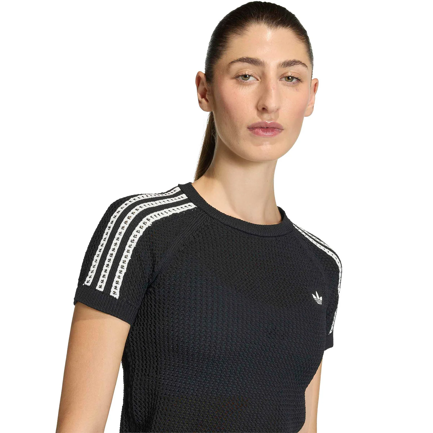 Adidas Originals Crochet Tee Black - Image 3