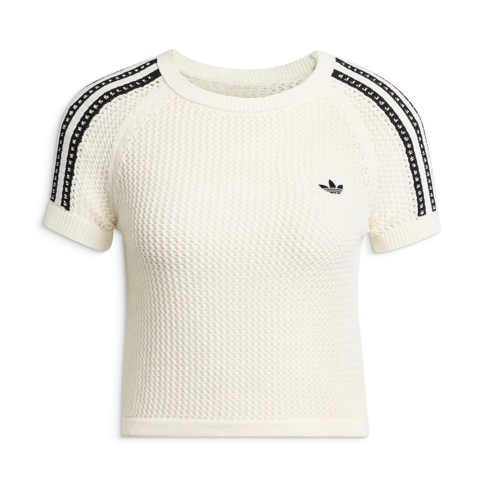 Adidas Originals Crochet Tee Off White - Image 5