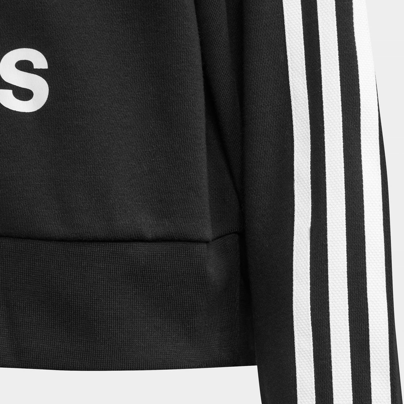 Adidas Originals Cropped Hoodie Black/White - Image 2