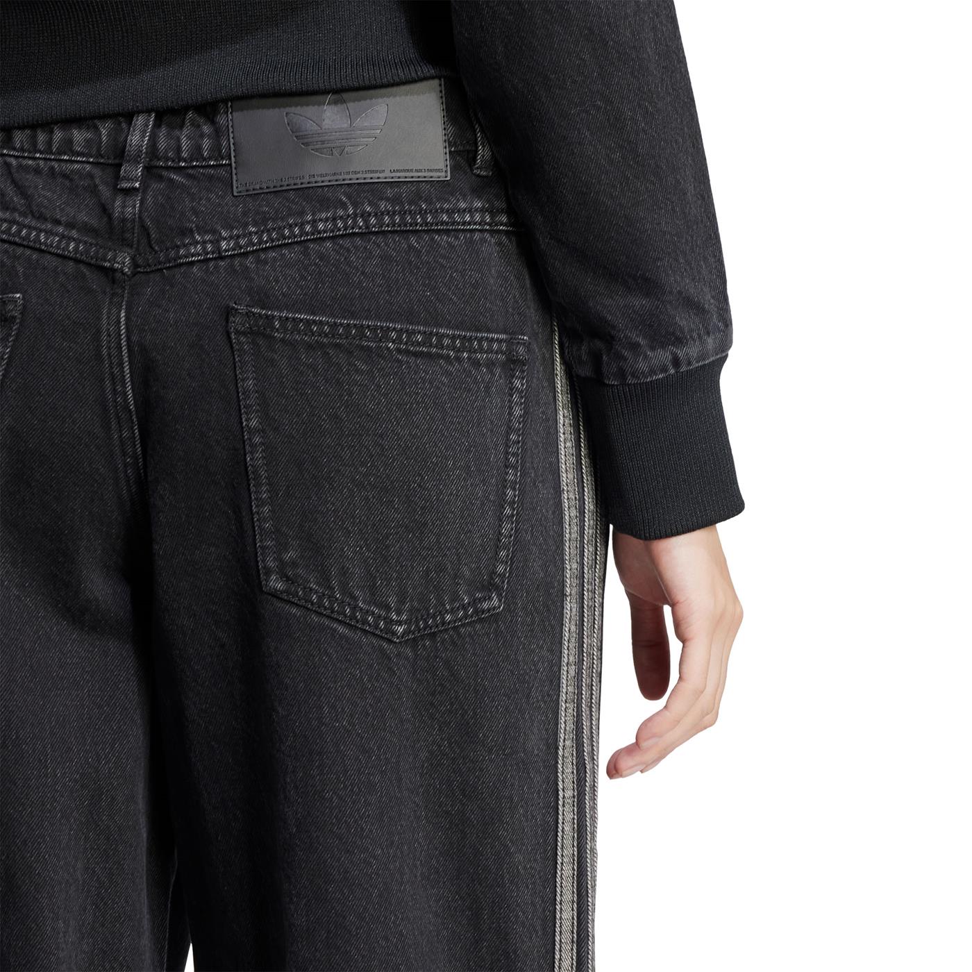 Adidas Originals Denim 3S Pant True Black Denim - Image 4
