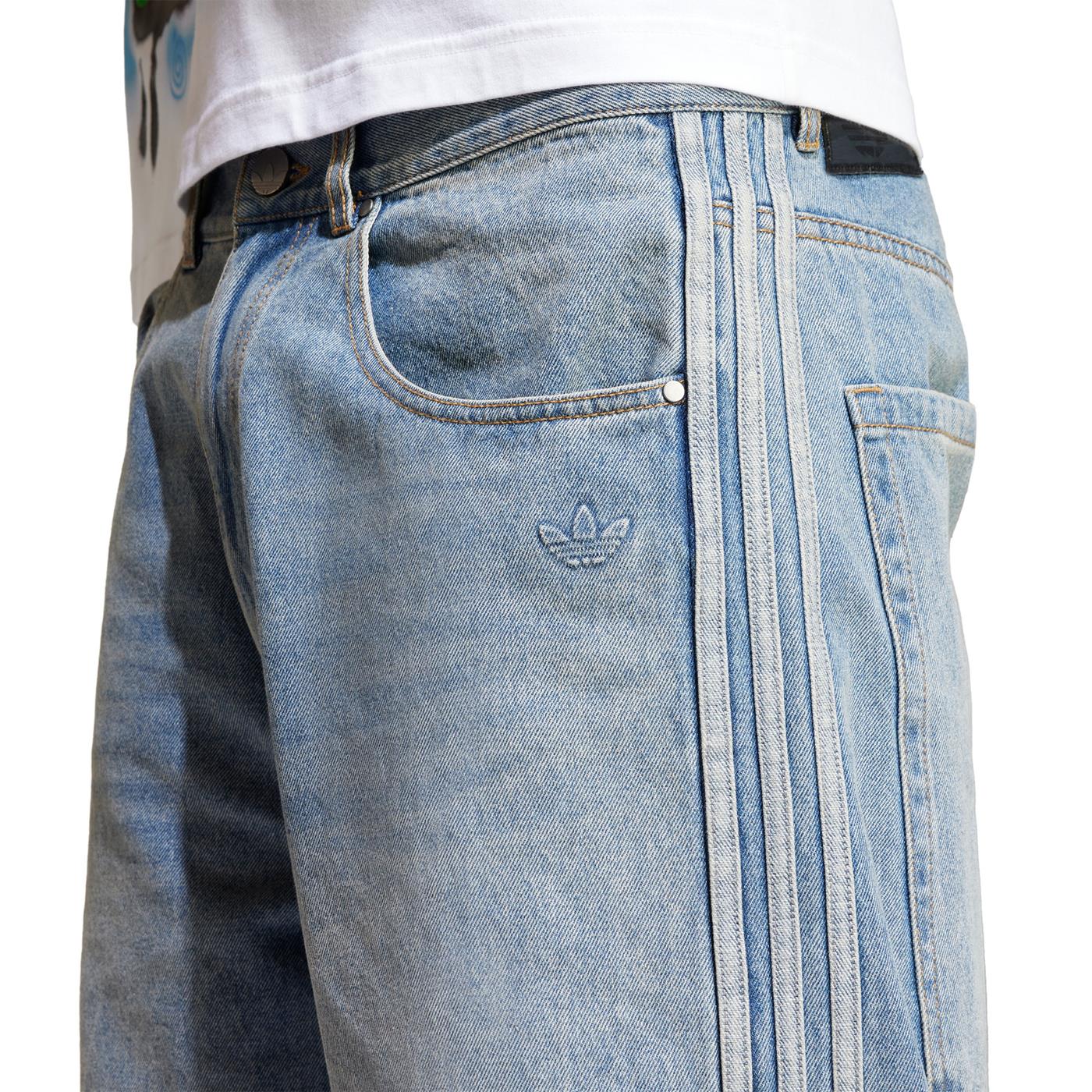 Adidas Originals Denim Shorts Indigo Denim - Image 3