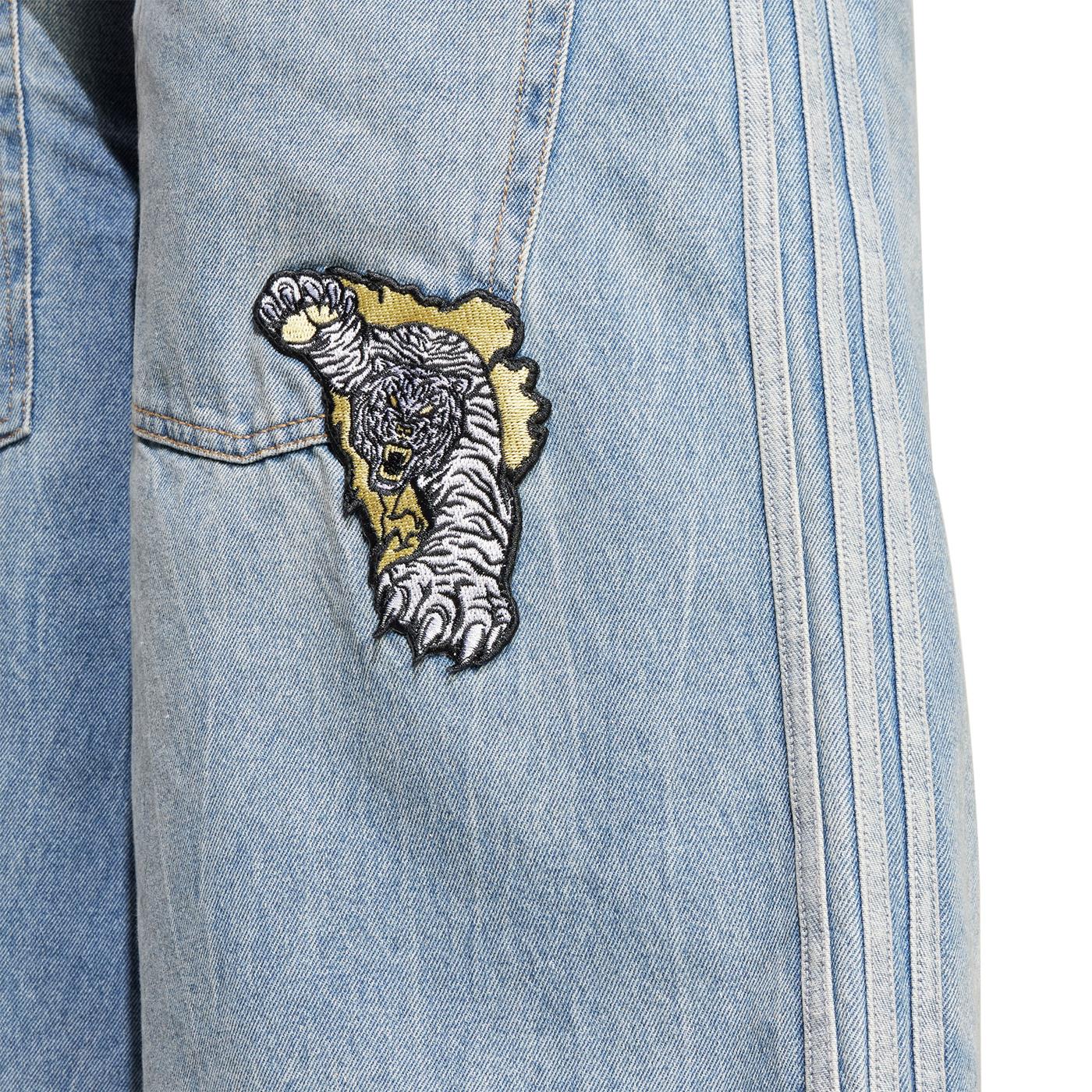 Adidas Originals Denim Shorts Indigo Denim - Image 4