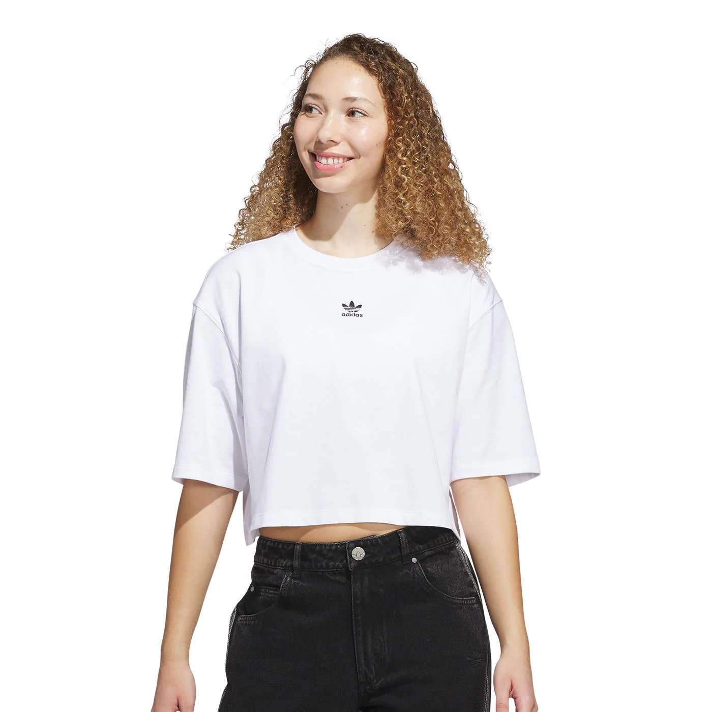 Adidas Originals Essentials Crop Tee White