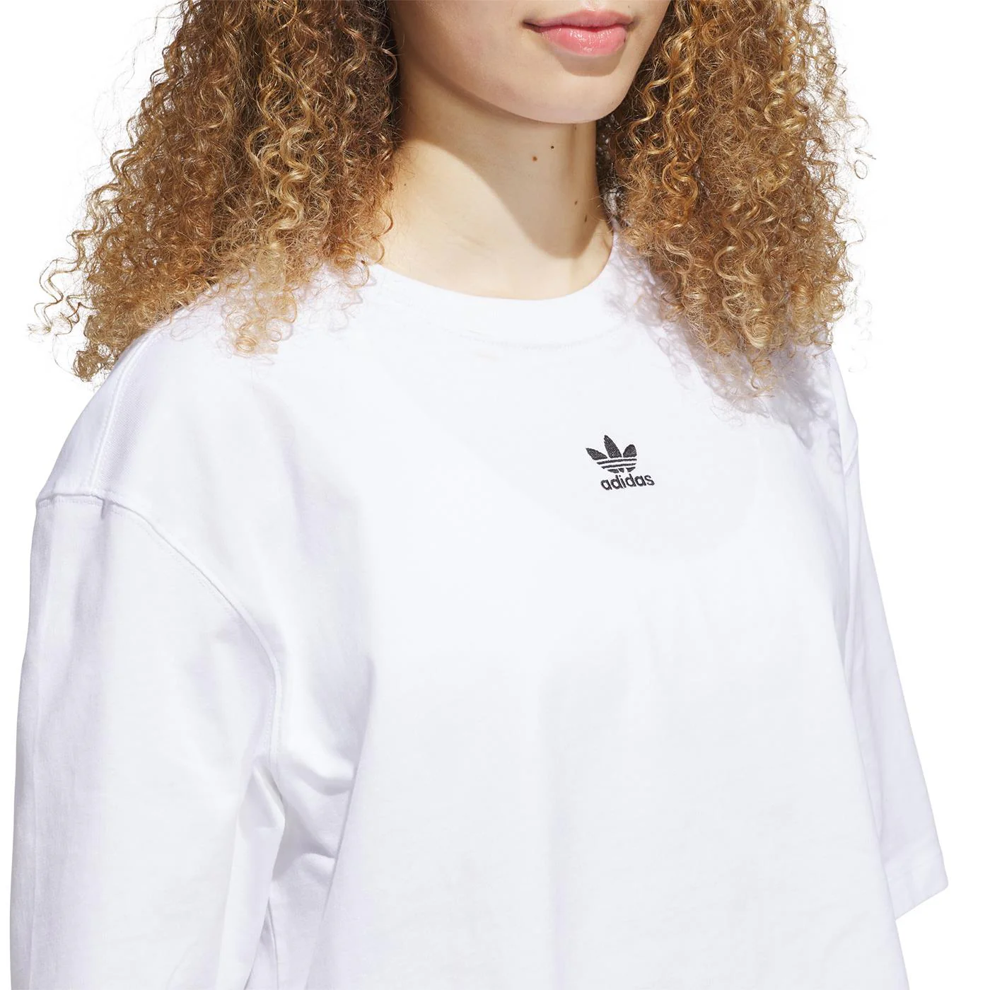 Adidas Originals Essentials Crop Tee White - Image 3