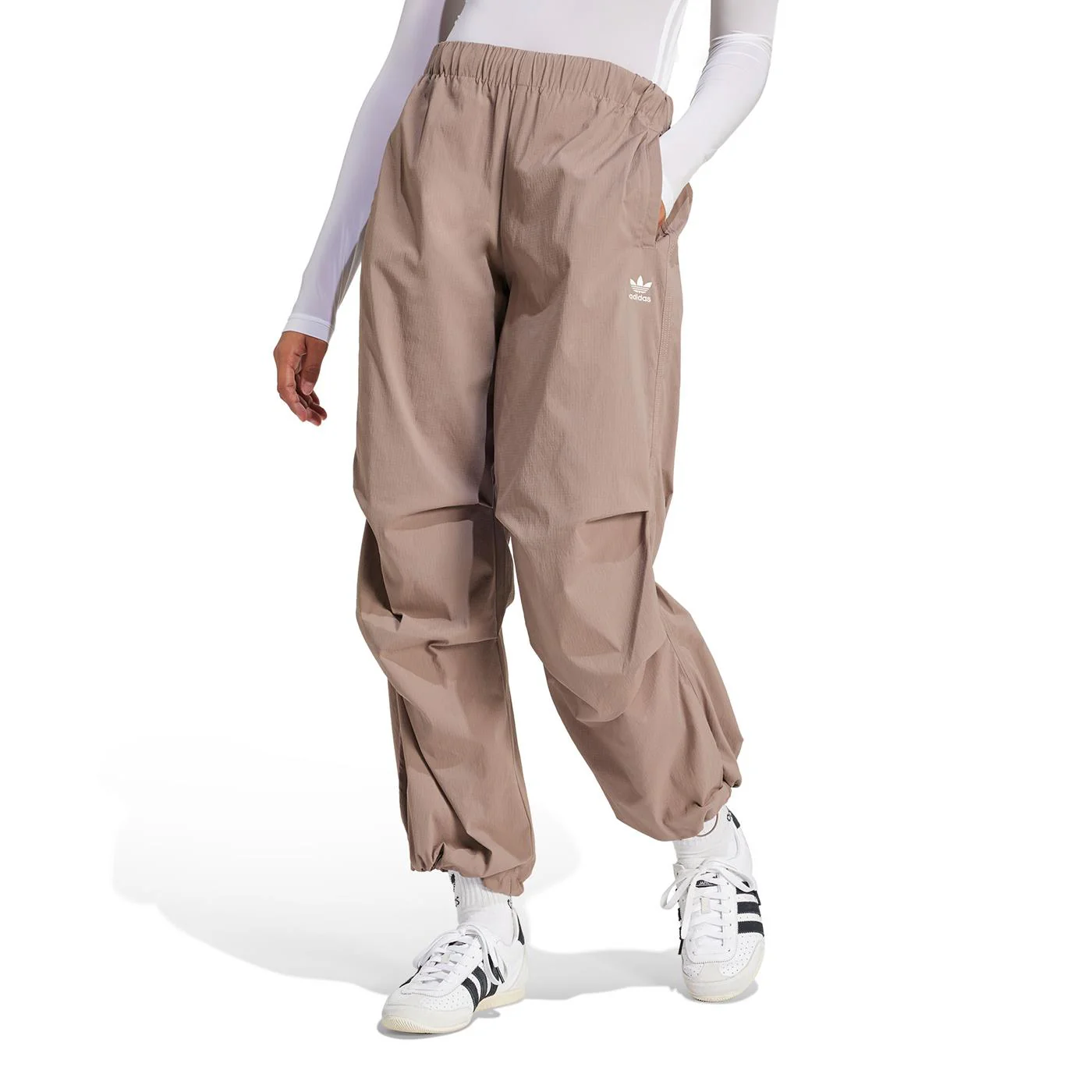 Adidas Originals Essentials S Parachute Pant Trace Brown