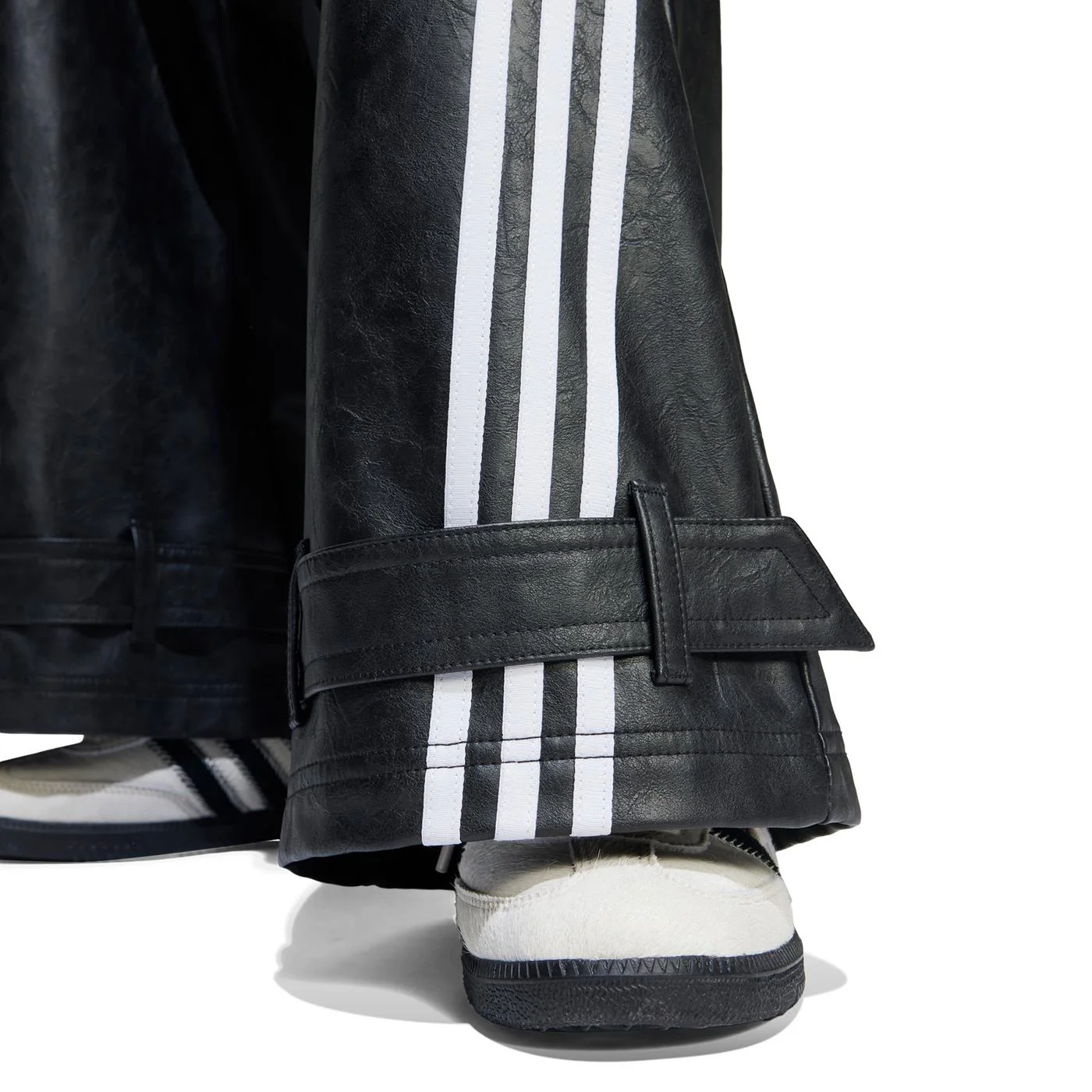 Adidas Originals Faux Leather Pant Black - Image 3