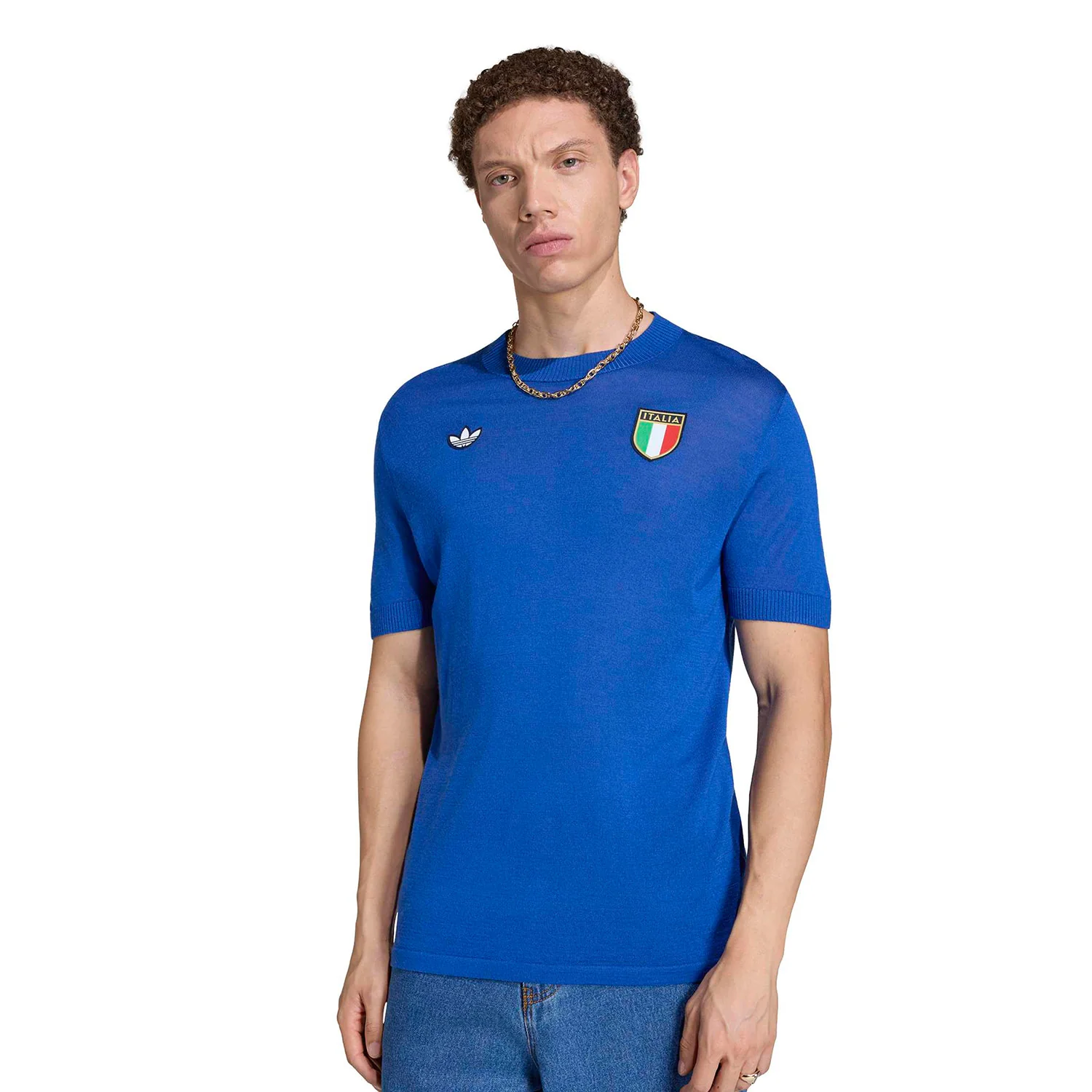 Adidas Originals FIGC 70s Jersey Royal Blue