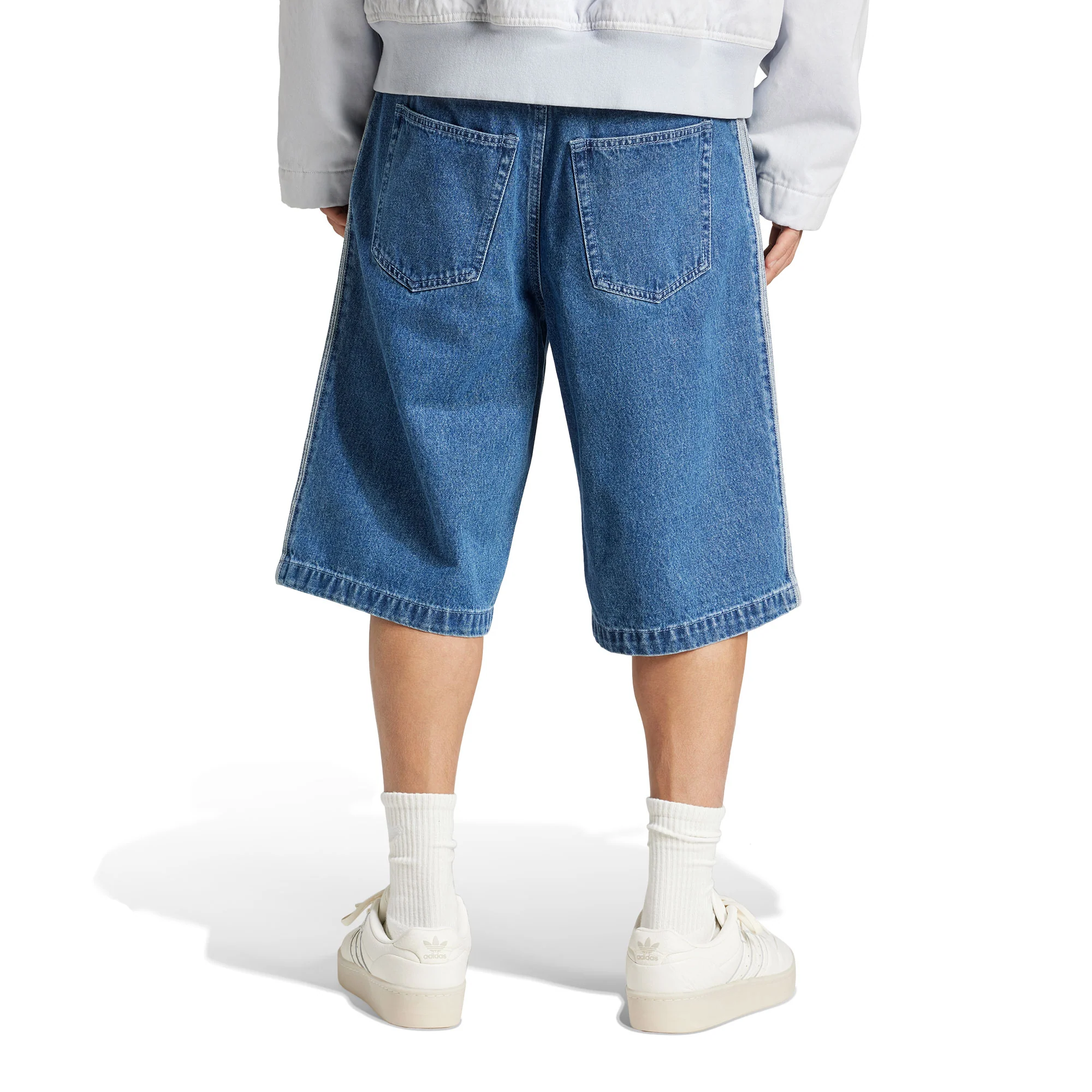 Adidas Originals Firebird Short Medium Blue Denim - Image 2