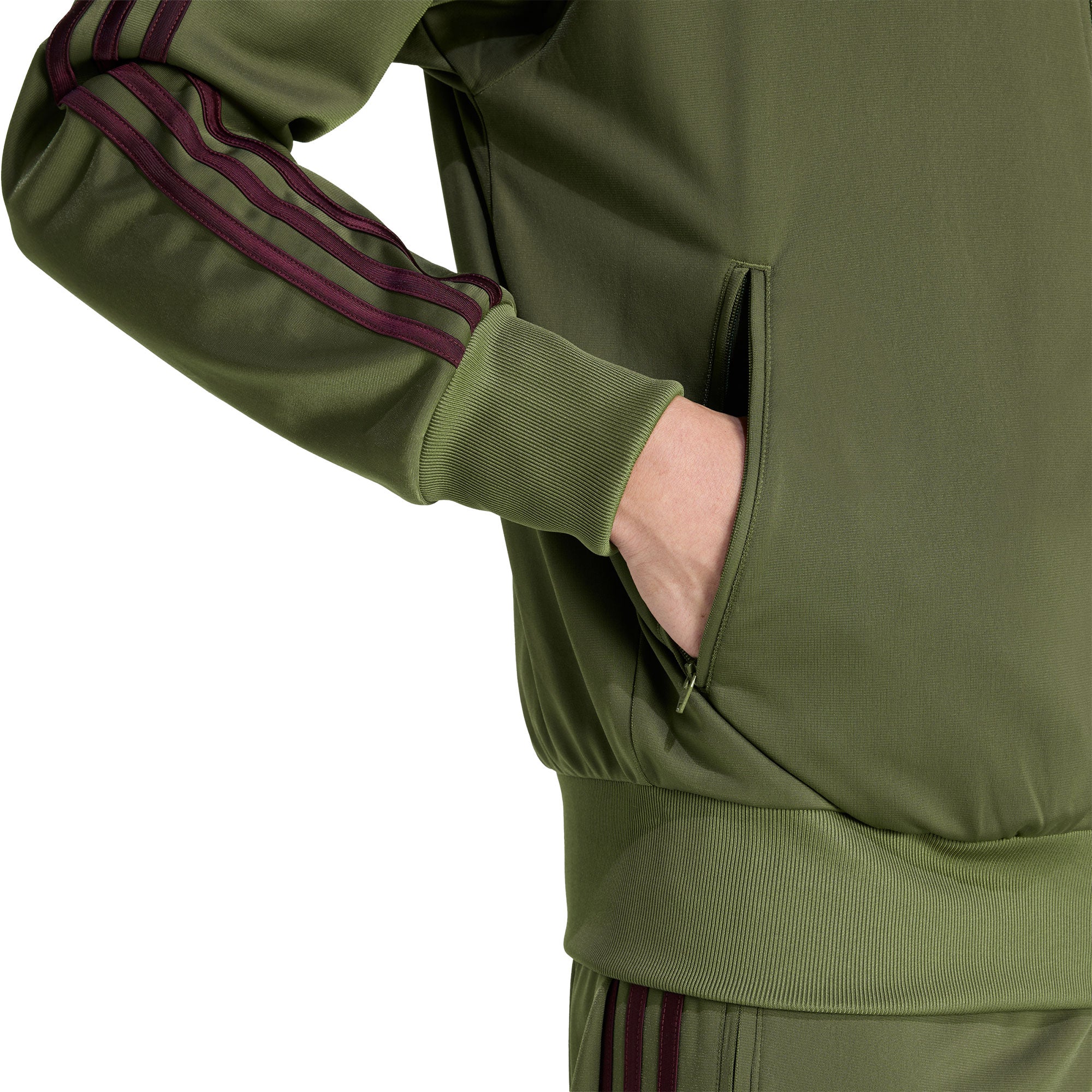 Adidas Originals Firebird TT Focus Olive/Maroon - Image 4