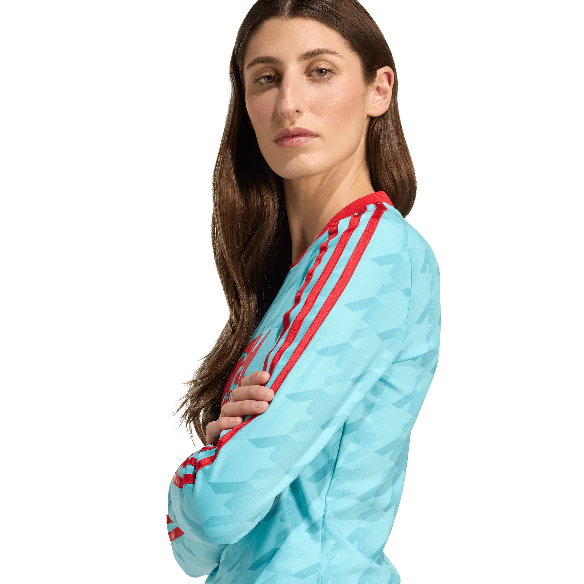 Adidas Originals Footie AOP LS Blue Glow - Image 3