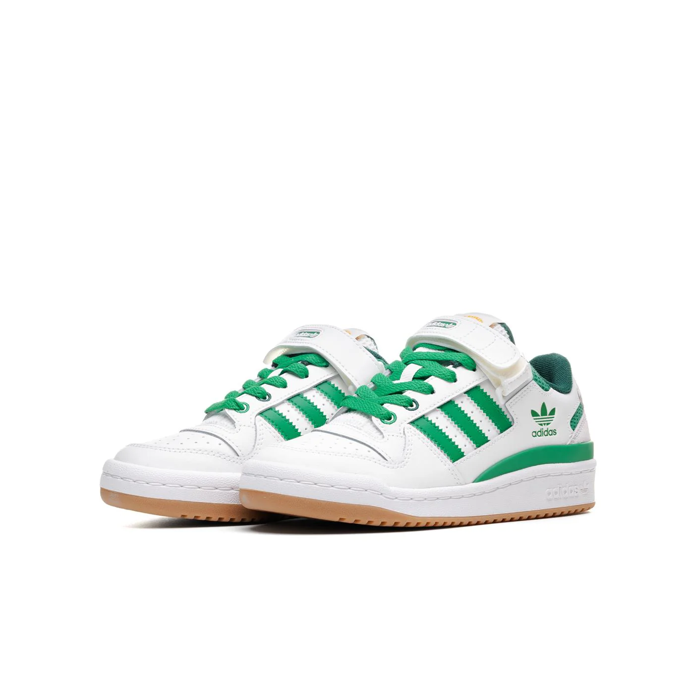 Adidas Originals Forum Low J Cloud White/Green/Gum - Image 3