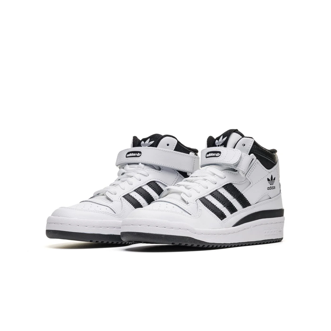 Adidas Originals Forum Mid J Ftwr White/Core Black/White - Image 3