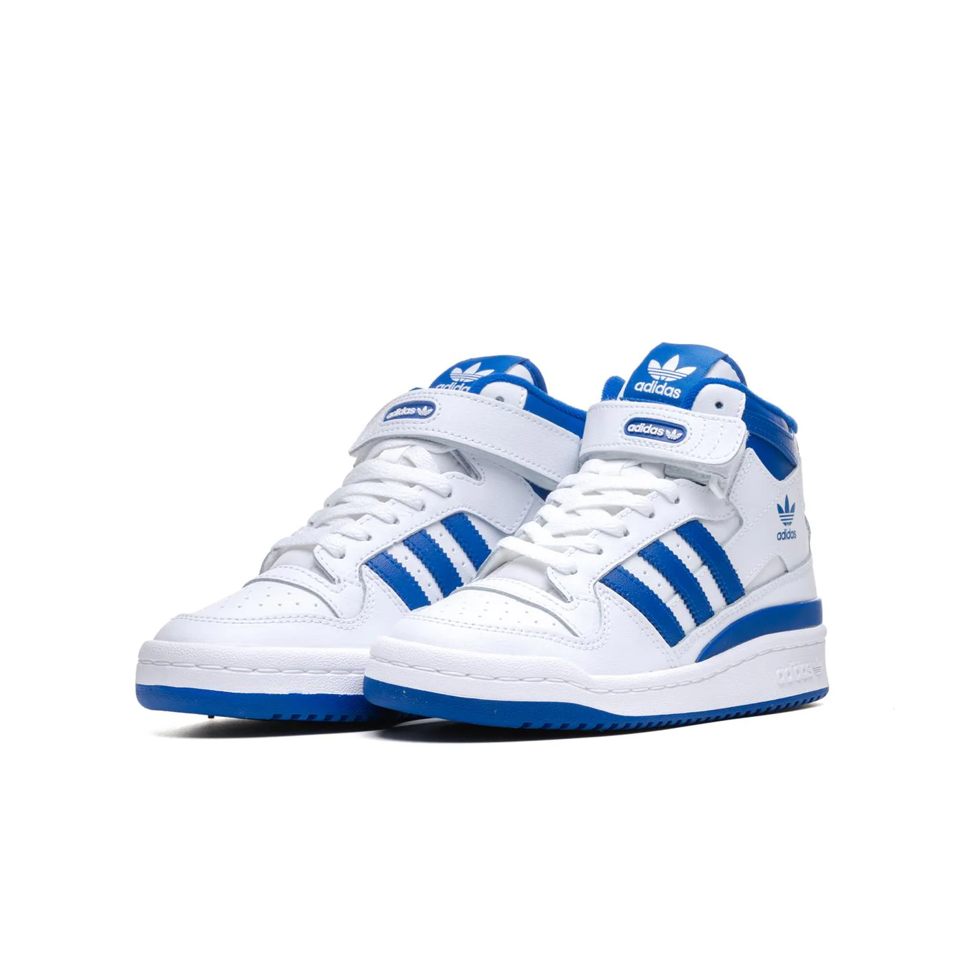 Adidas Originals Forum Mid J Ftwr White/Royal Blue/White - Image 3