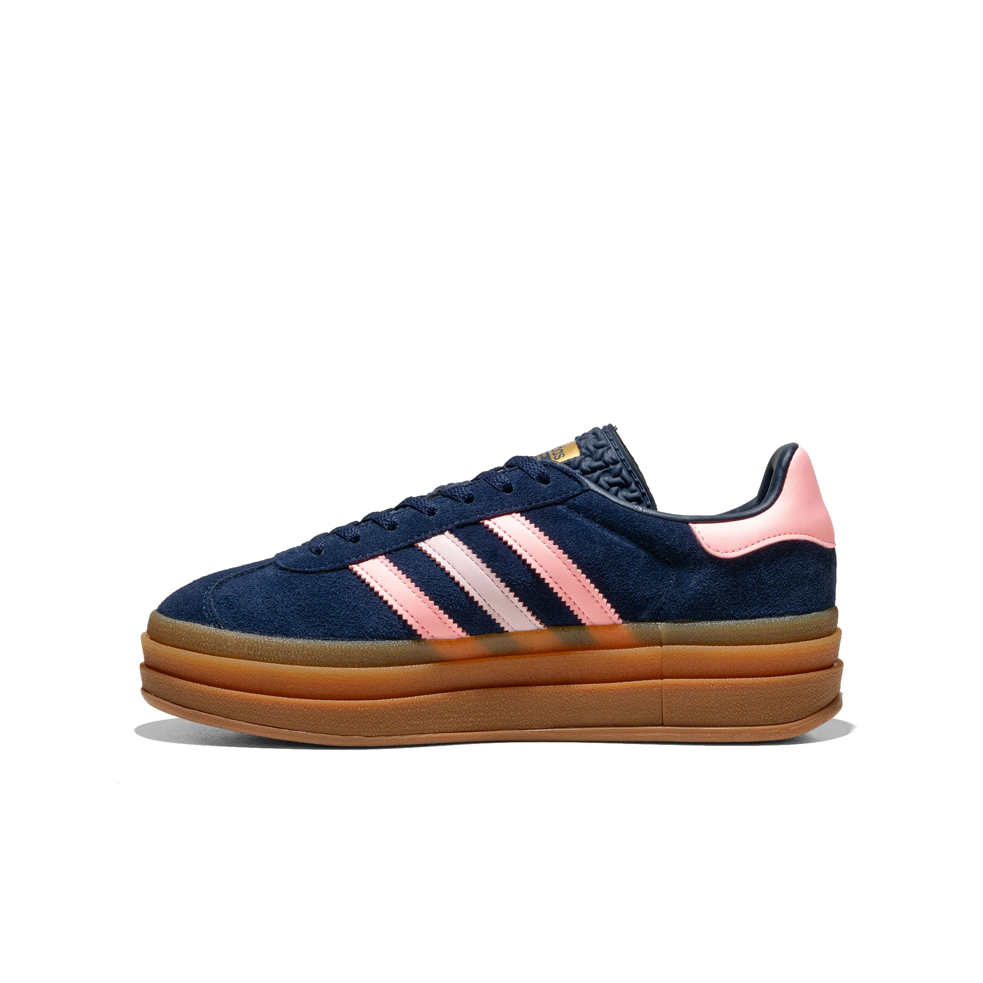 Adidas Originals Gazelle Bold J Night Indigo/Glow Pink/Gold - Image 3