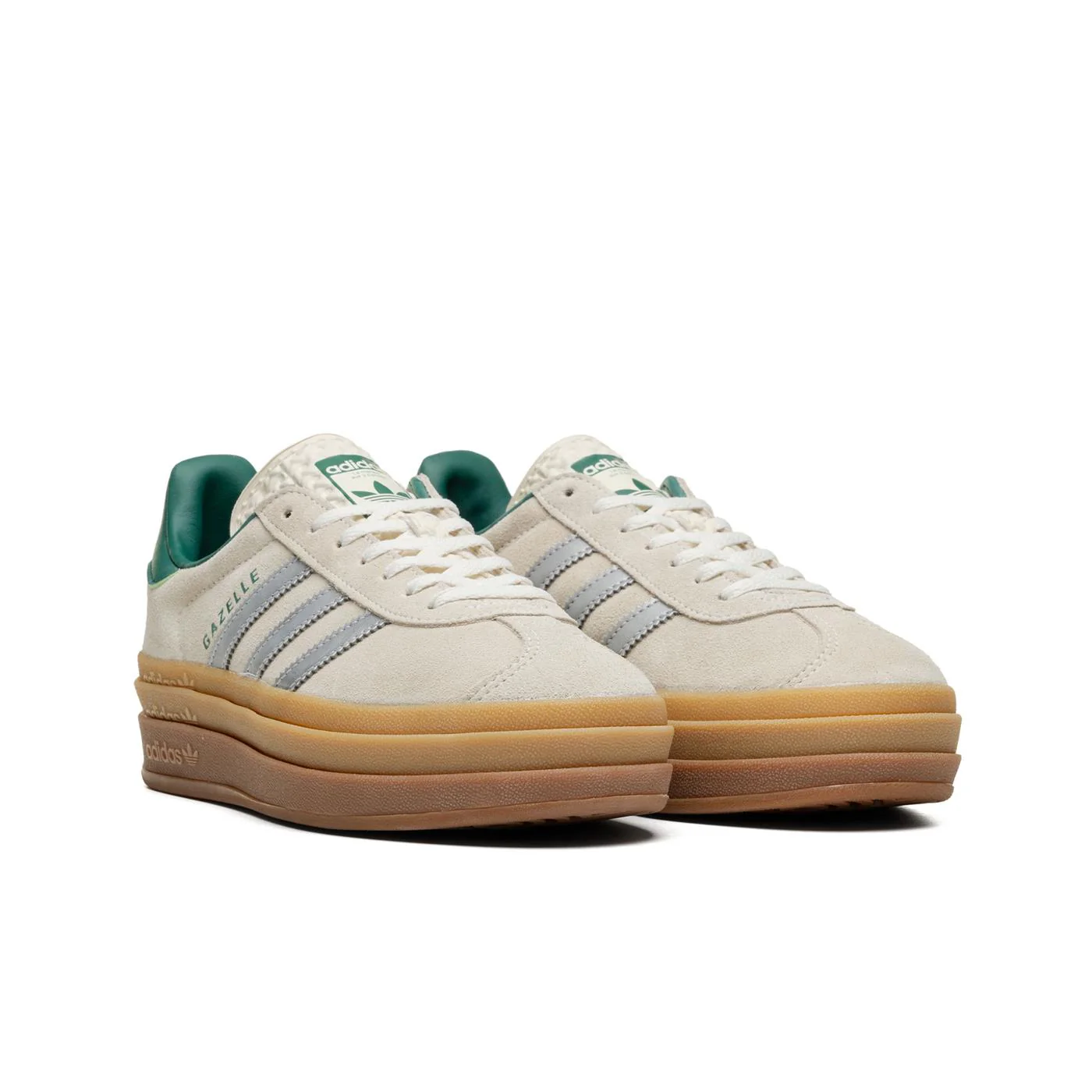 Adidas Originals Gazelle Bold Off White/Silver Metallic - Image 3