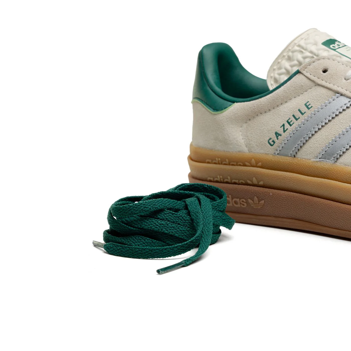 Adidas Originals Gazelle Bold Off White/Silver Metallic - Image 4