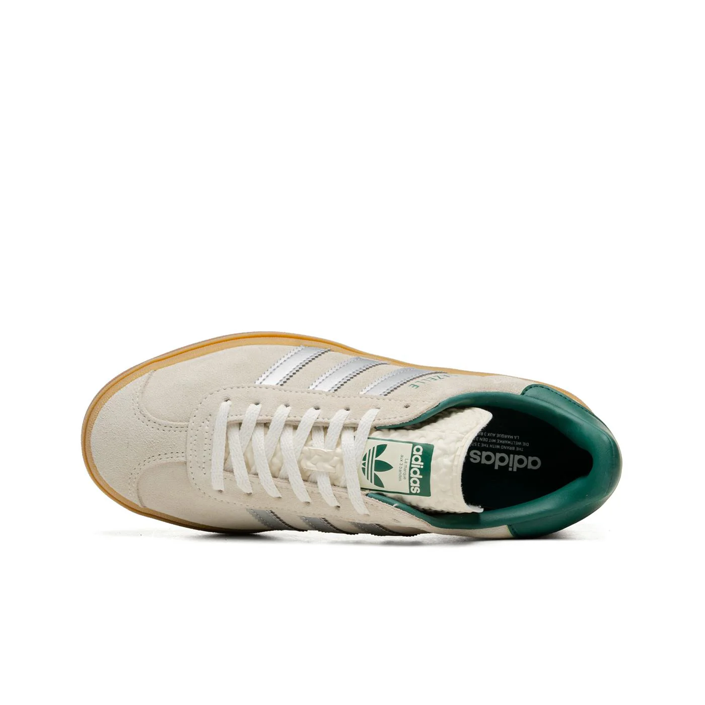 Adidas Originals Gazelle Bold Off White/Silver Metallic - Image 6