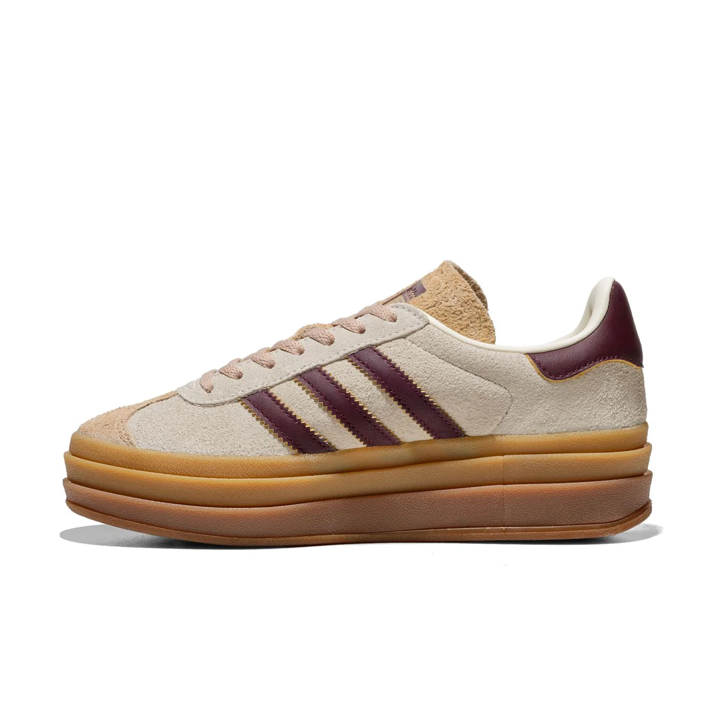 Adidas Originals Gazelle Bold W Cream White/Maroon - Image 3