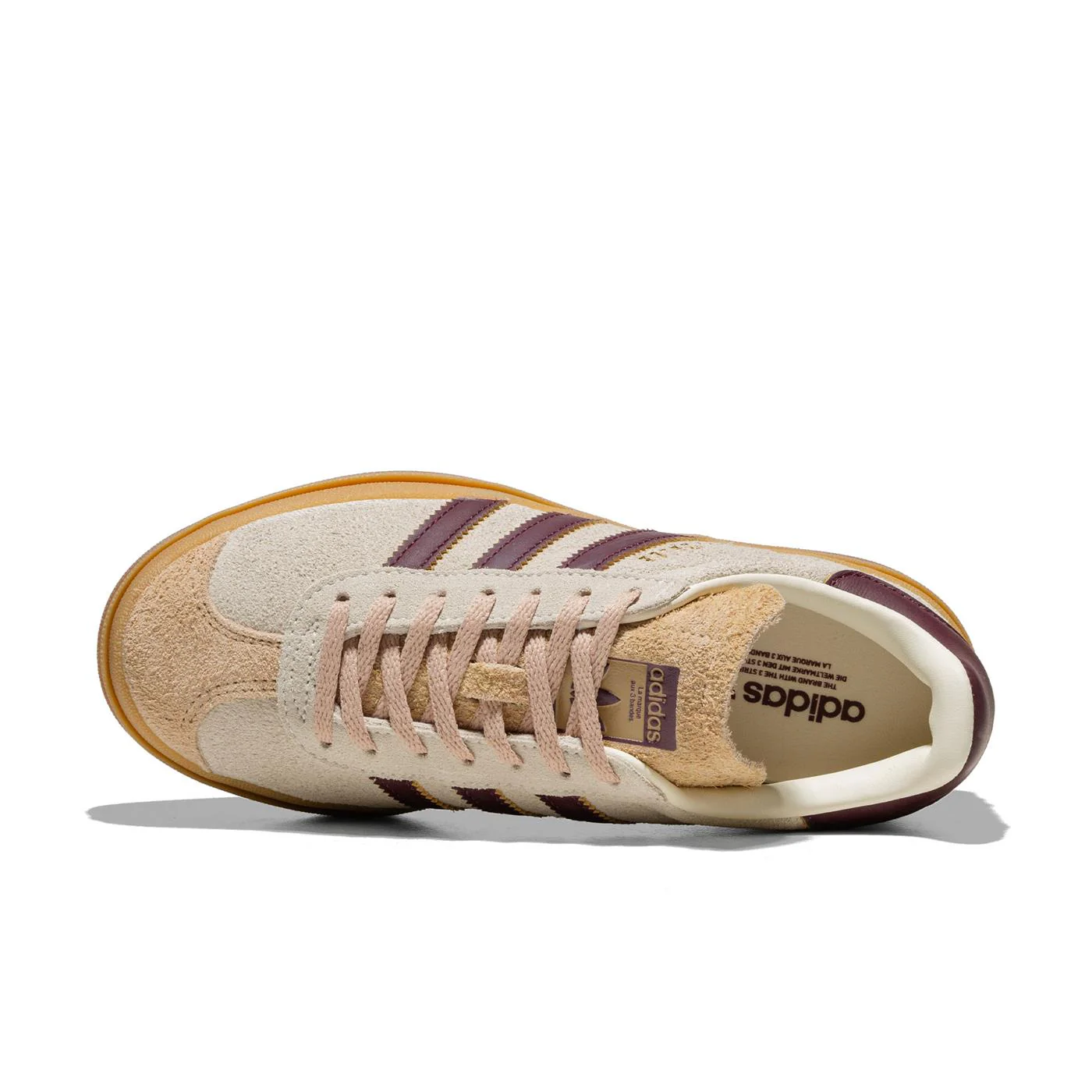 Adidas Originals Gazelle Bold W Cream White/Maroon - Image 5
