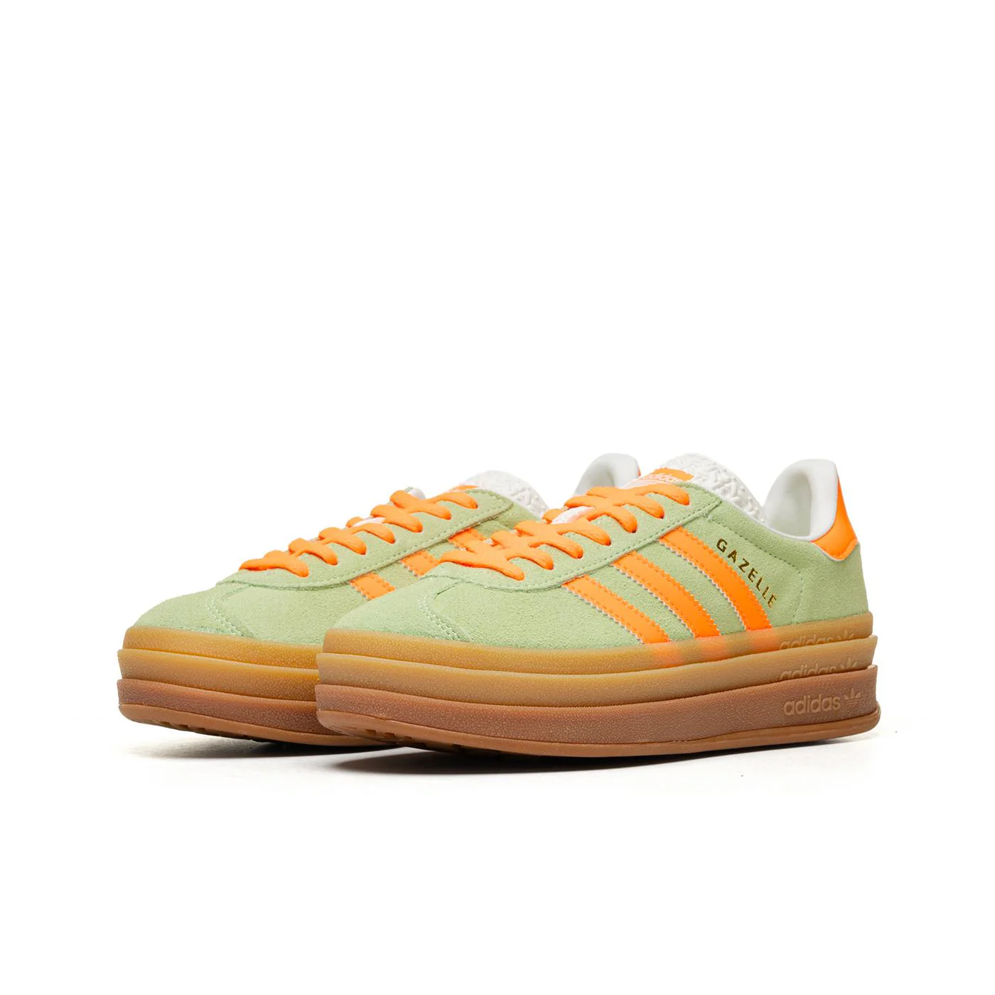 Adidas Originals Gazelle Bold W Semi Green Spark/Orange - Image 3