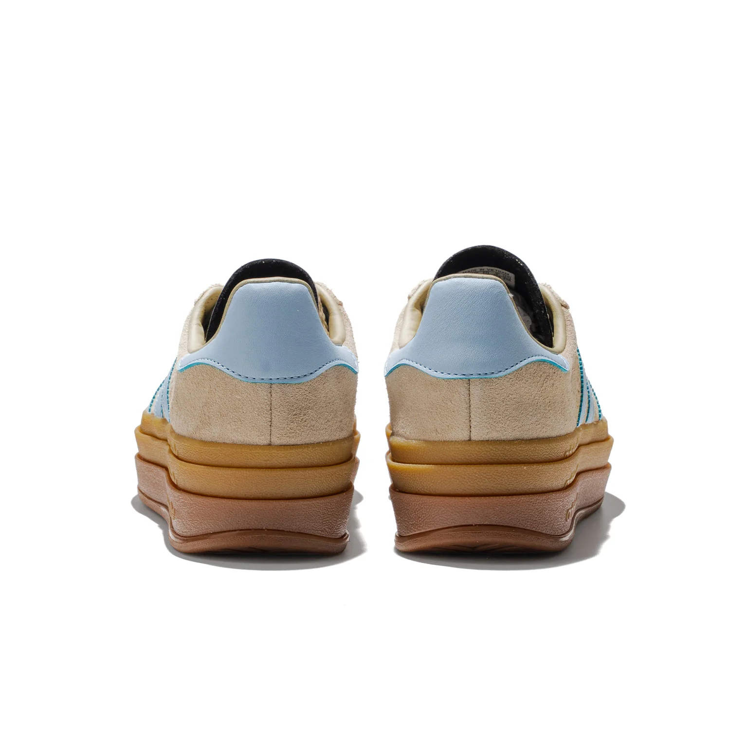 Adidas Originals Gazelle Bold W Stone Khaki/Crystal Sky/Gold - Image 4