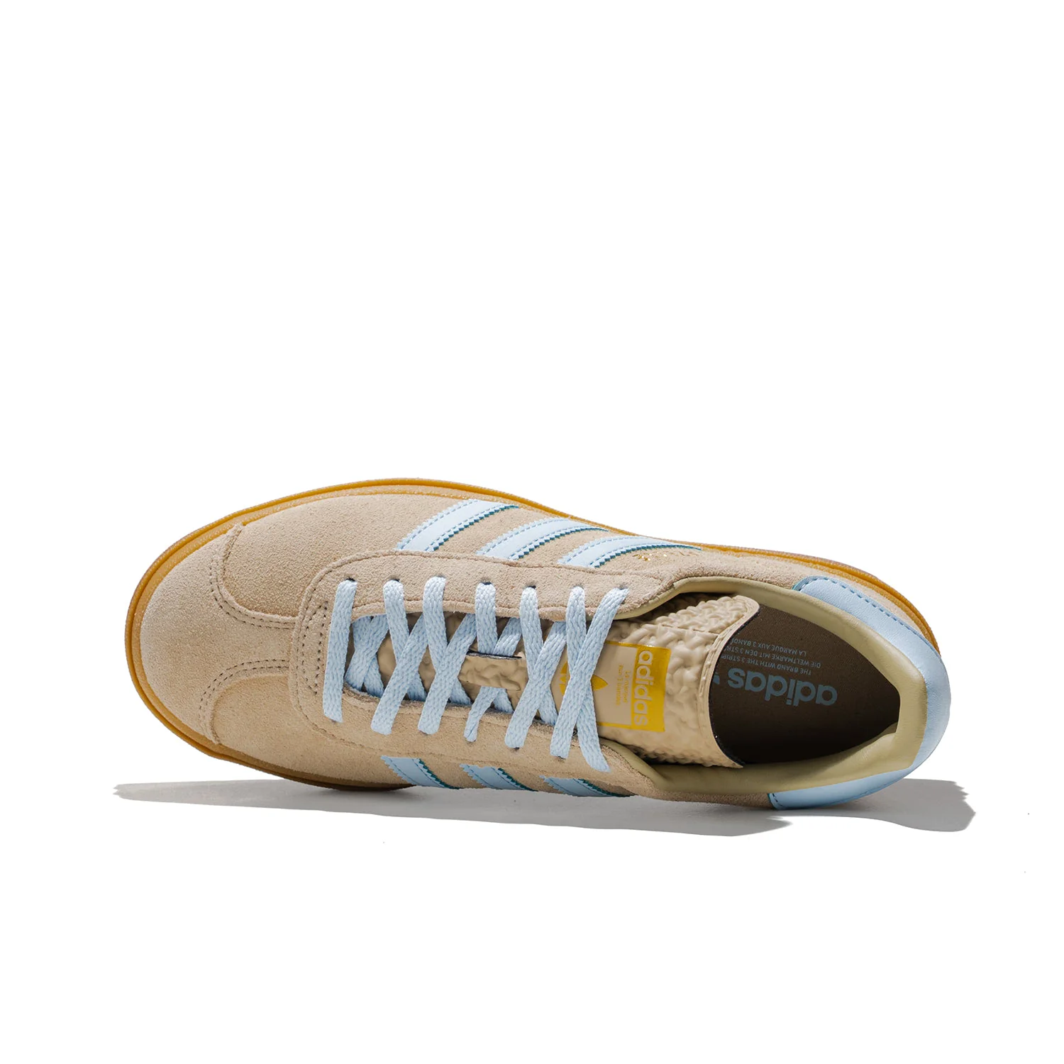 Adidas Originals Gazelle Bold W Stone Khaki/Crystal Sky/Gold - Image 5