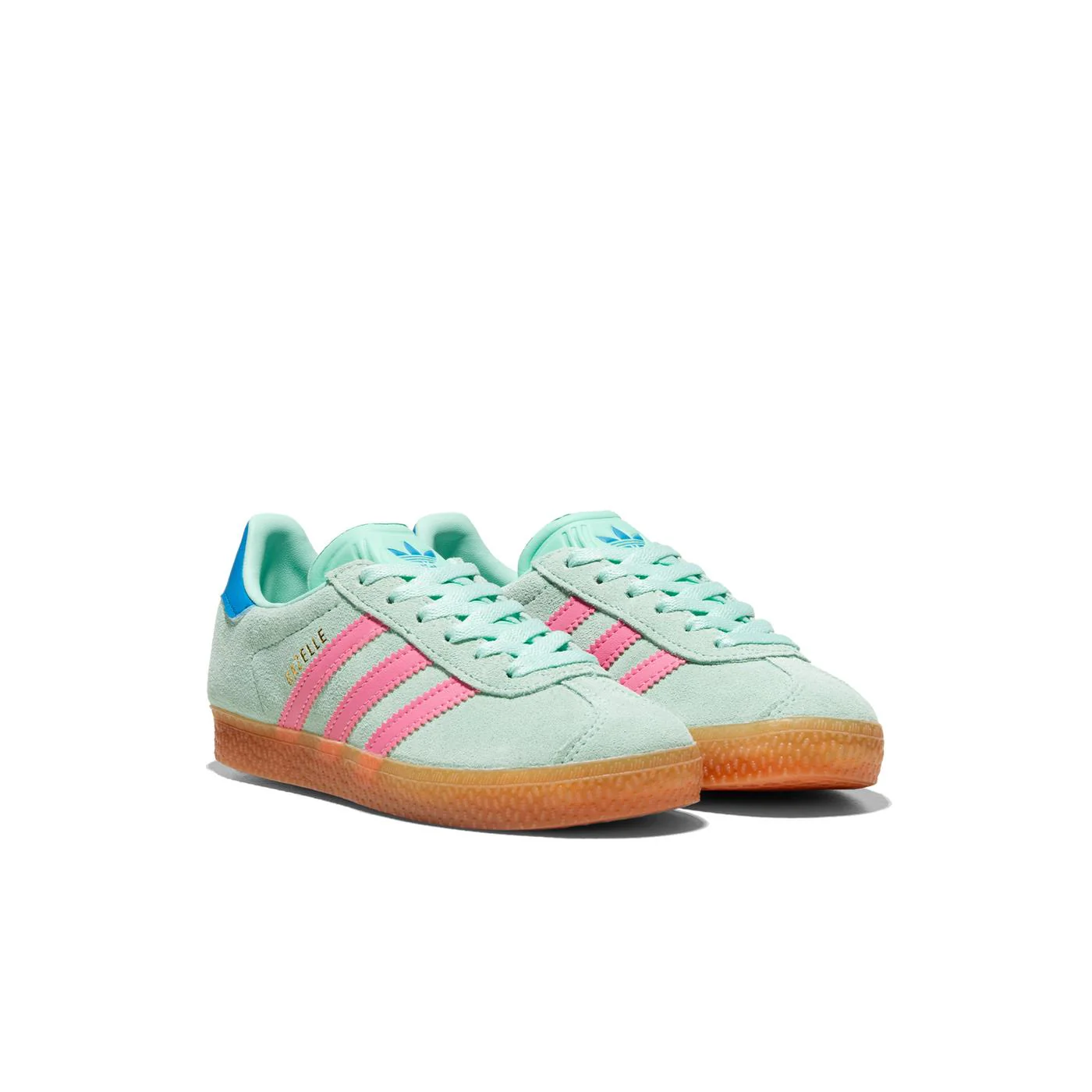 Adidas Originals Gazelle C Clear Mint/Bliss Pink/Bright Blue - Image 2