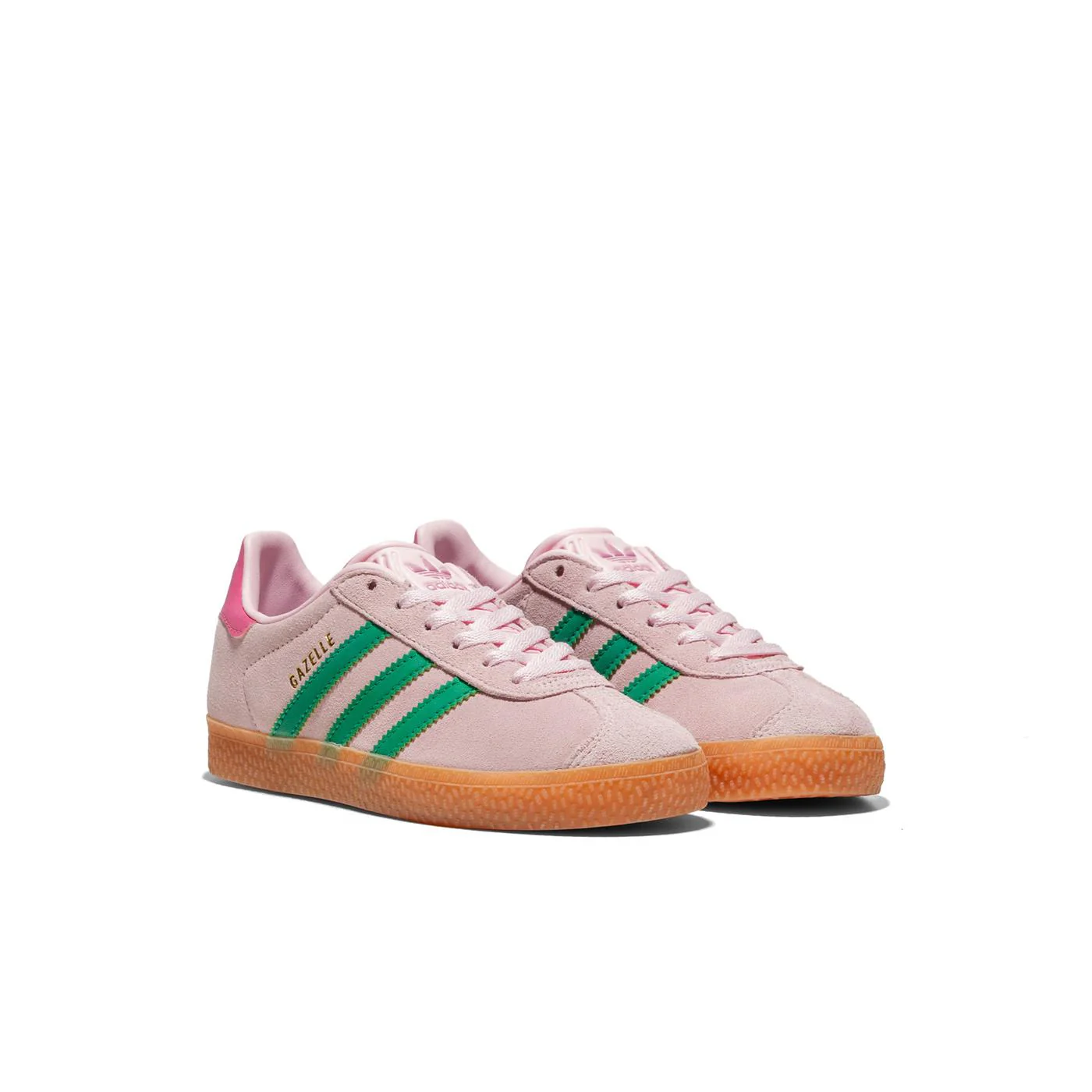 Adidas Originals Gazelle C Clear Pink/Court Green/Bliss Pink - Image 2