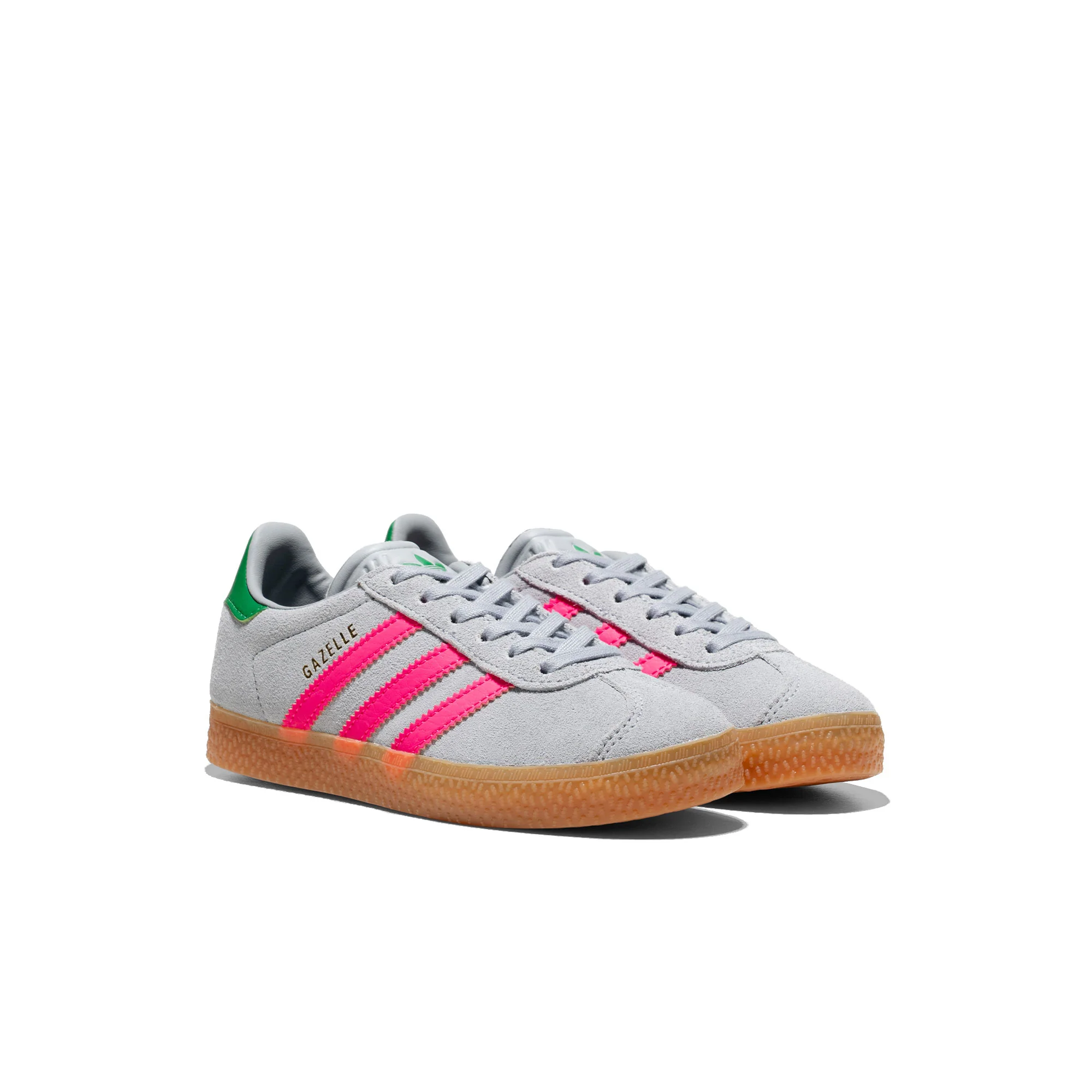 Adidas Originals Gazelle C Halo Silver/Lucid Pink/Green - Image 2