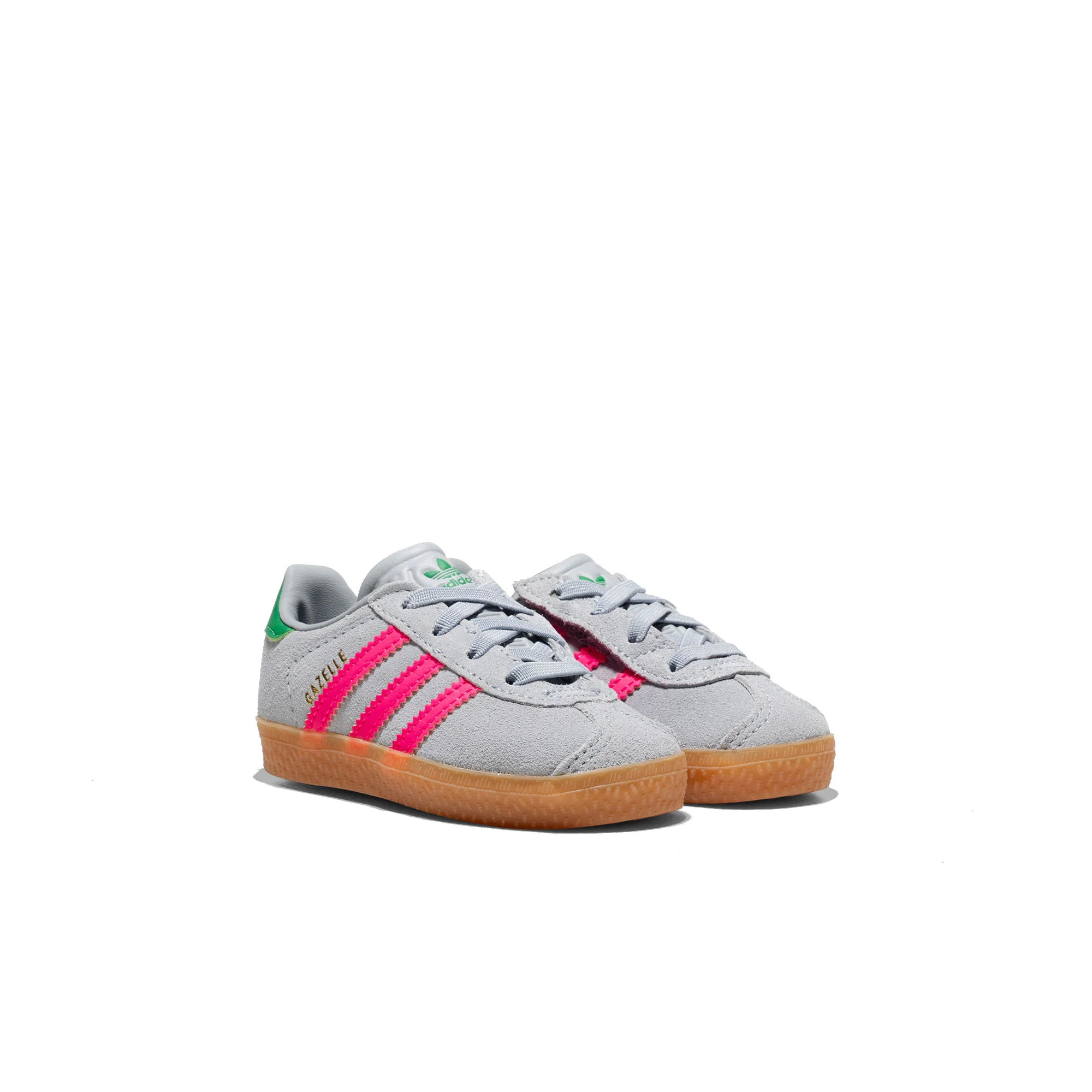 Adidas Originals Gazelle CF EL I Halo Silver/Lucid Pink/Gree - Image 2