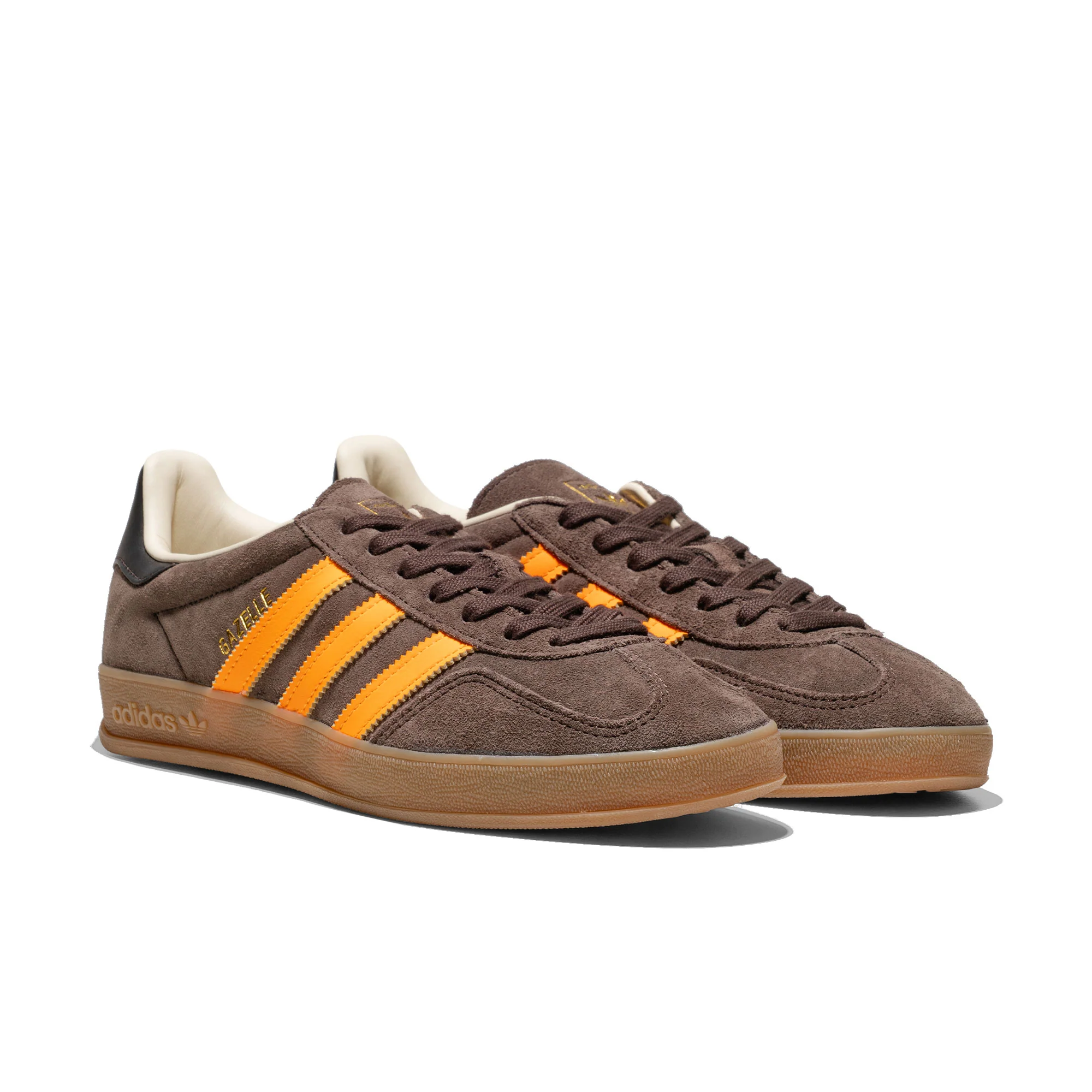 Adidas Originals Gazelle Indoor Brown/Lucid Tangerine - Image 2